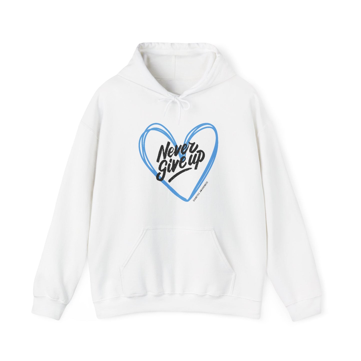 The Diabuddies Store Never Give Up! - Unisex Hoodie Never Give Up! - Unisex Hoodie: Some days are tough, but you're tougher. Our "Never Give Up!" hoodie is more than just comfortable apparel – it's a wearable testament to your unwavering spirit. Hoodies $