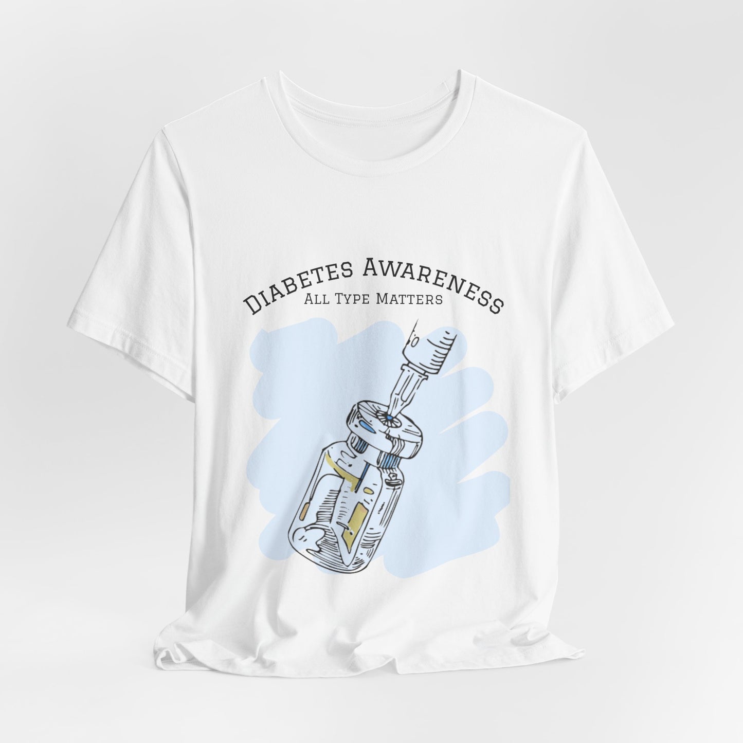 The Diabuddies Store Diabetes: All Type Matters - Unisex Tee Diabetes: All Type Matters - Unisex Tee: A powerful statement! This tee declares "All Type Matters," promoting unity and awareness for every person living with diabetes. T-Shirts $24.73