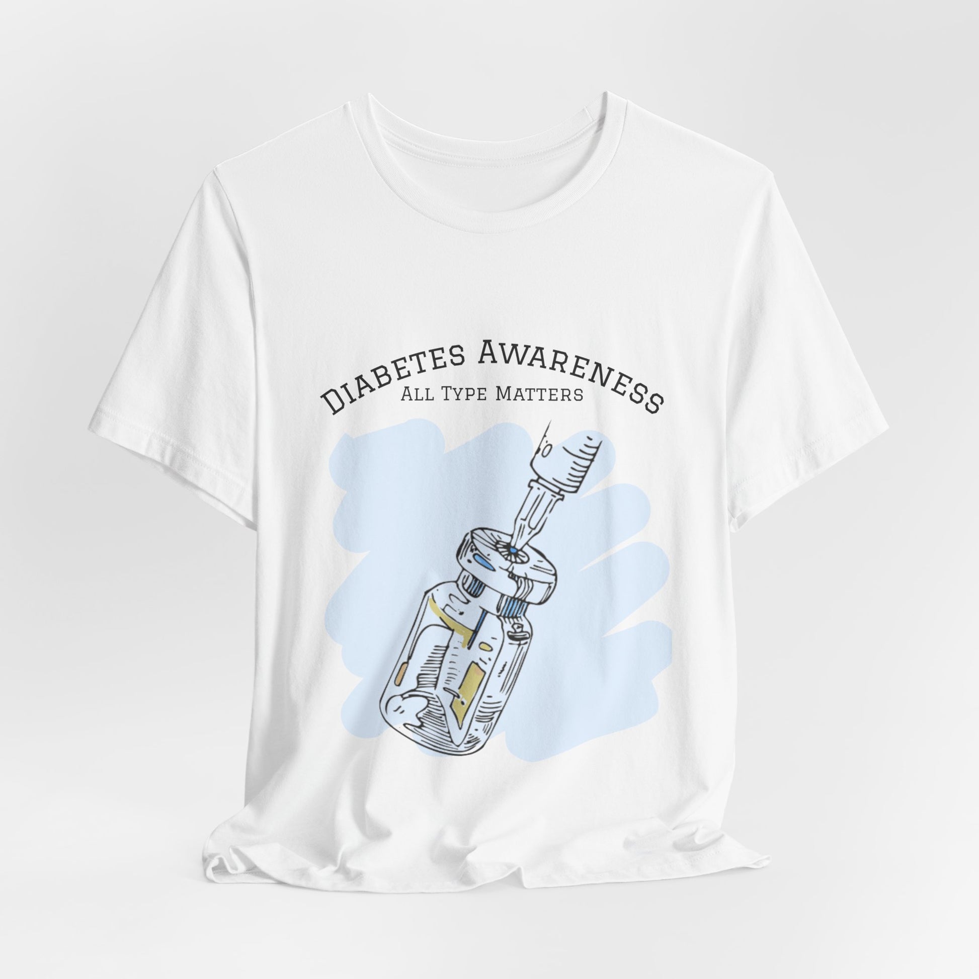 The Diabuddies Store Diabetes: All Type Matters - Unisex Tee Diabetes: All Type Matters - Unisex Tee: A powerful statement! This tee declares "All Type Matters," promoting unity and awareness for every person living with diabetes. T-Shirts $24.73
