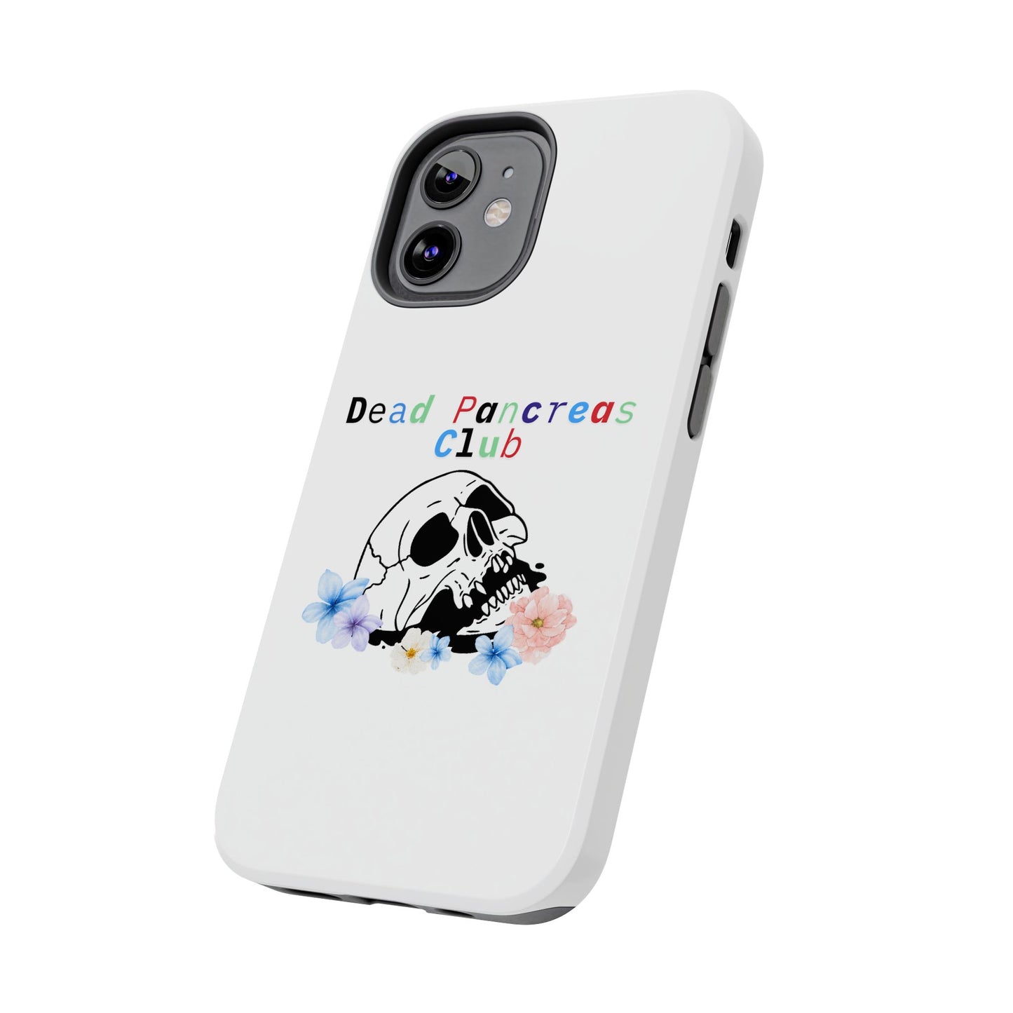 Skull & Flowers Dead Pancreas Club - Phone Case The Diabuddies Store Mobile Phone Cases $18.23