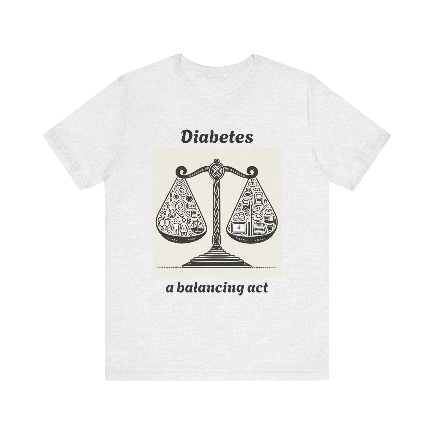 Diabetes Balancing Act - Unisex Tee The Diabuddies Store T-Shirts $24.25