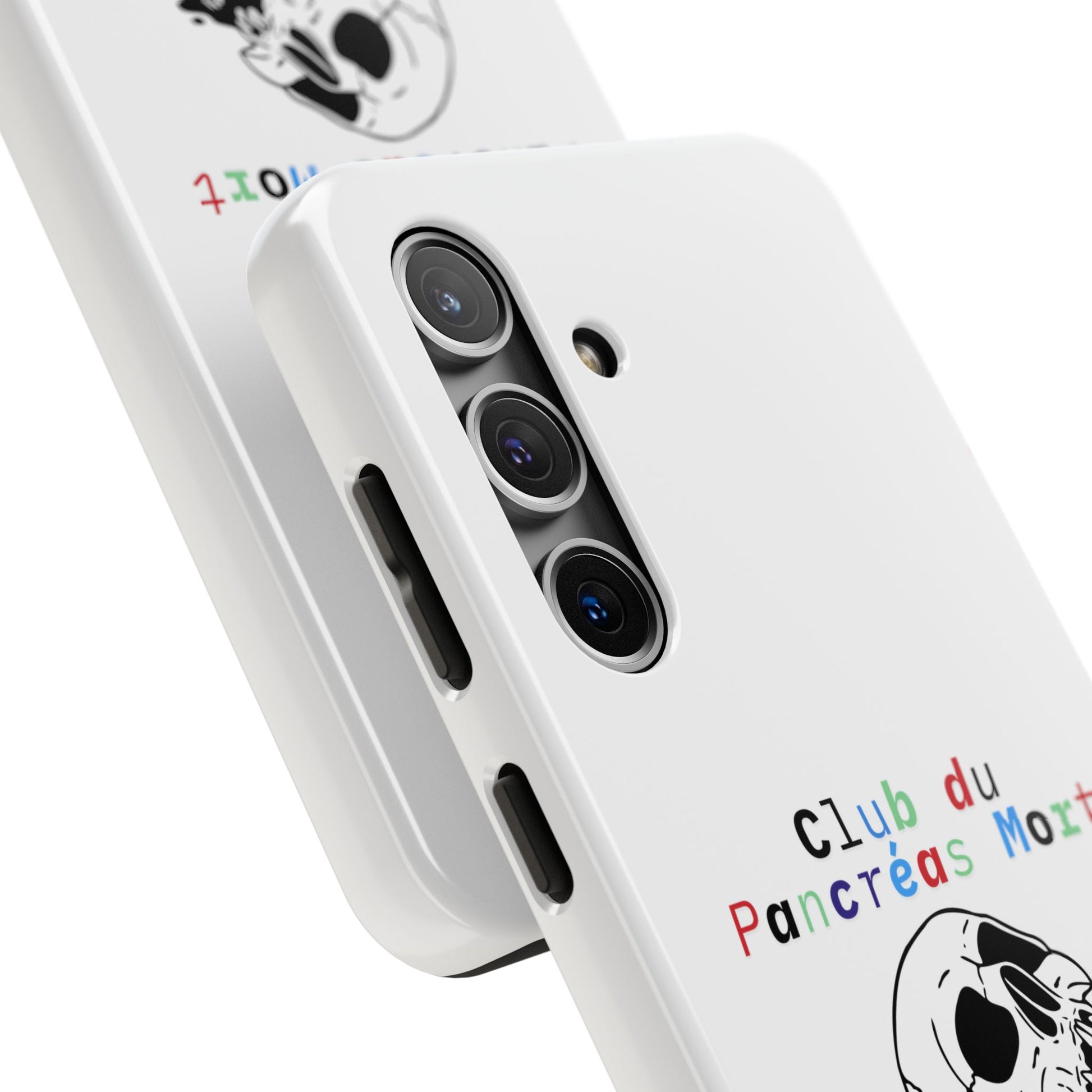 Skull & Flowers, Dead Pancreas Club (French) - Phone Cases The Diabuddies Store Mobile Phone Cases $18.23