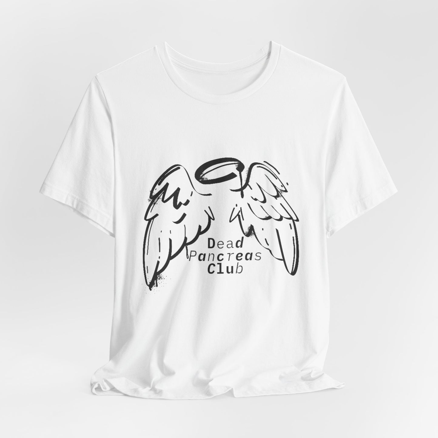 Dead Pancreas Club (Angel wings) - Unisex Tee The Diabuddies Store T-Shirts $24.25