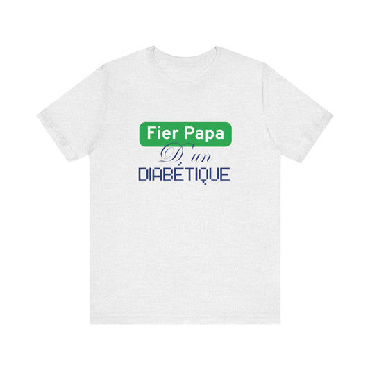 Proud Dad of a Diabetic (French / Son) - Unisex Tee The Diabuddies Store T-Shirts $22.50