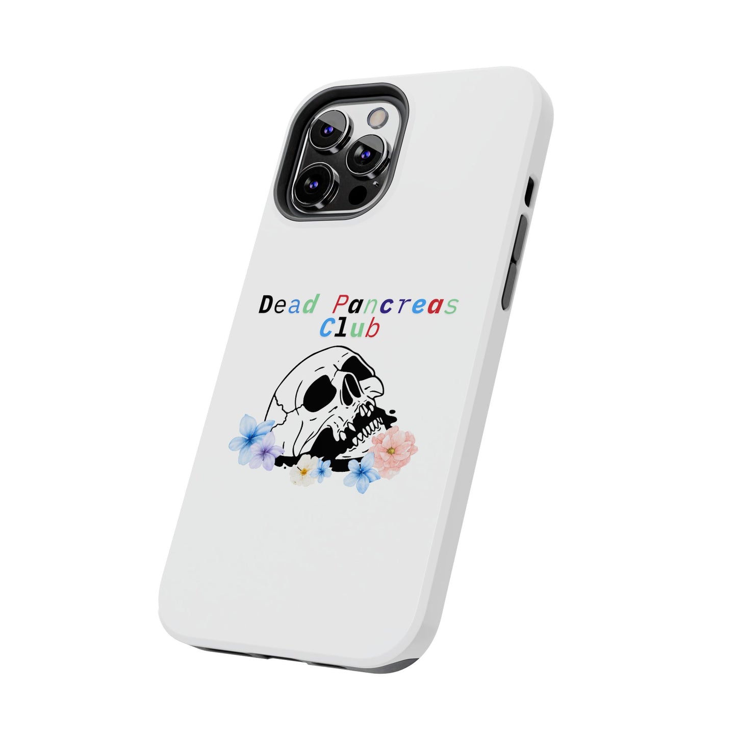 Skull & Flowers Dead Pancreas Club - Phone Case The Diabuddies Store Mobile Phone Cases $18.23