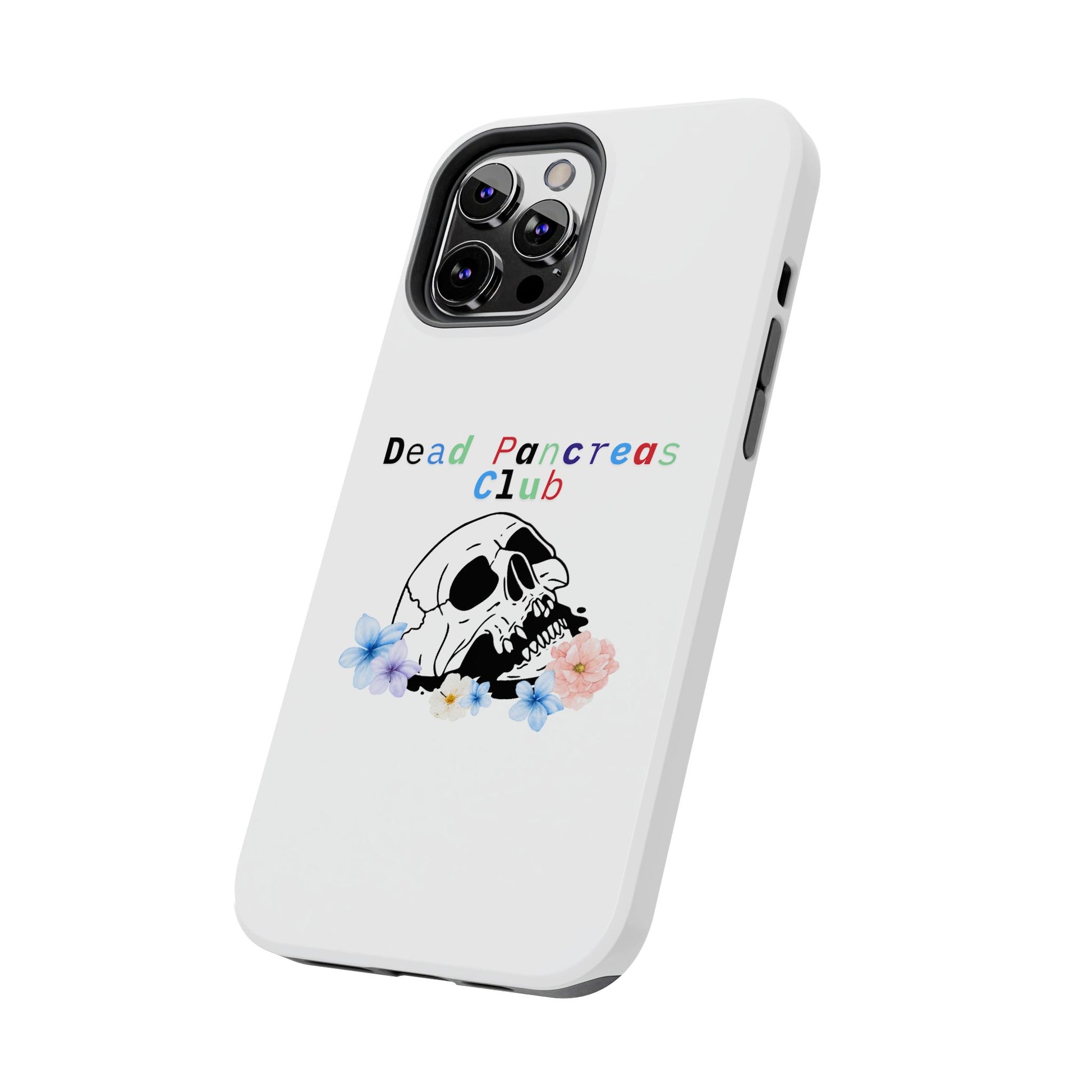 Skull & Flowers Dead Pancreas Club - Phone Case The Diabuddies Store Mobile Phone Cases $18.23