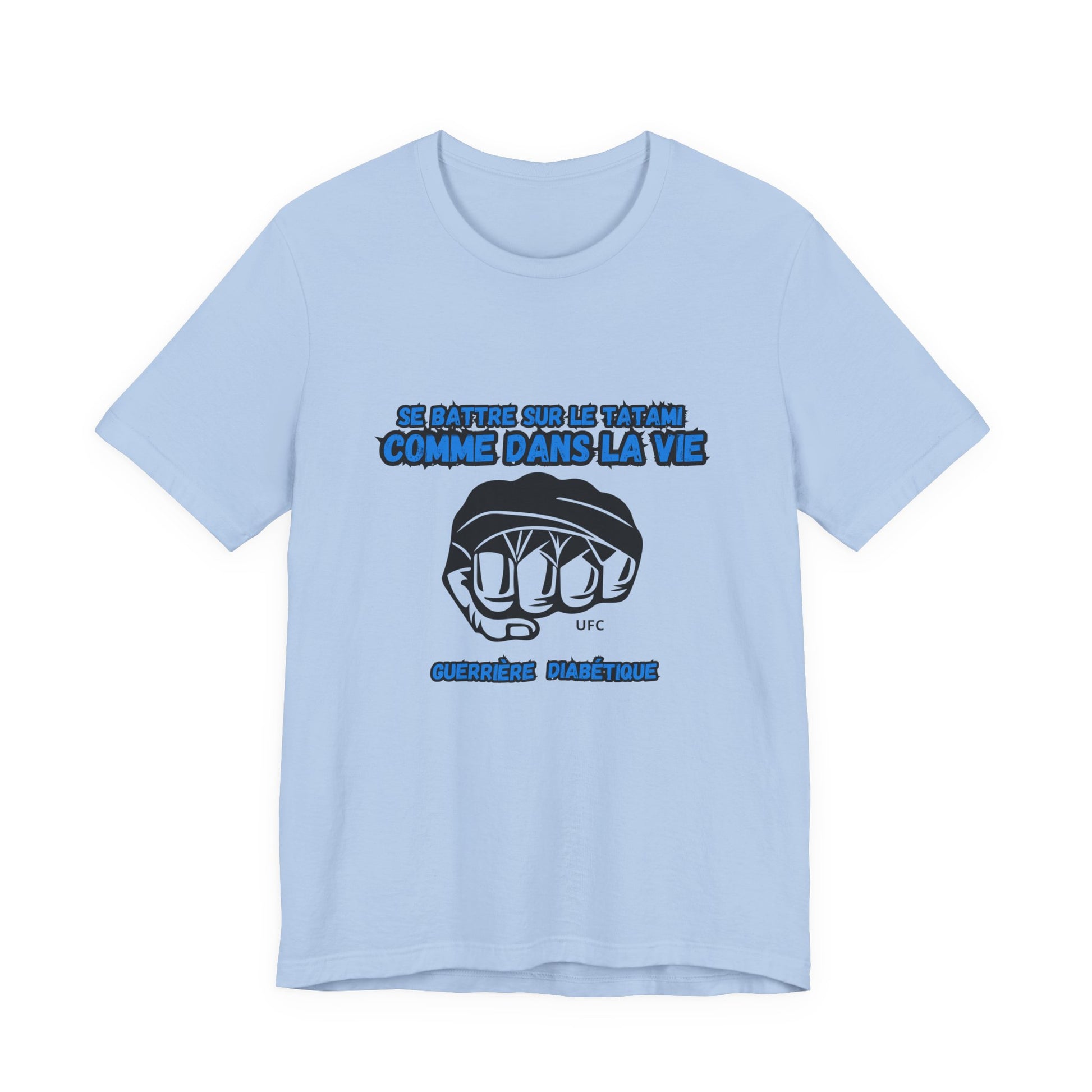The Diabuddies Store Diabetes & UFC (French/Guerrière) Unisex Tee Diabetes & UFC (French/Guerrière) Unisex Tee: Fight on the mat, fight in life. Empowering unisex shirt for Diabetic Warriors. Show your strength & resilience. T-Shirts $30.27
