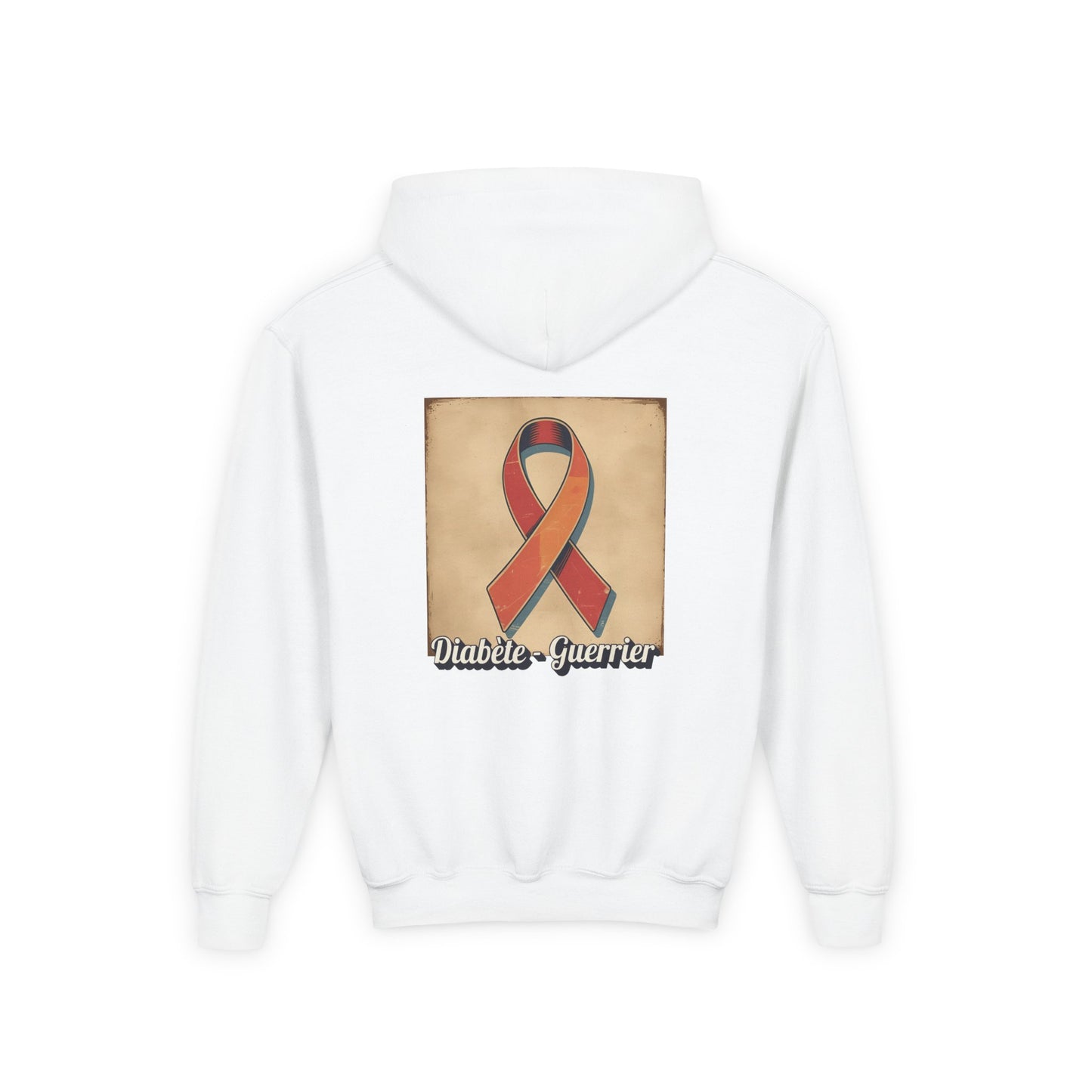 The Diabuddies Store Diabetes Warrior, Retro Look French - Guerrier Youth Hoodie Diabetes Warrior, Retro Look French - Guerrier Youth Hoodie: Let your young one show off their strength and style with our French Youth Hoodie! Hoodies $32.49