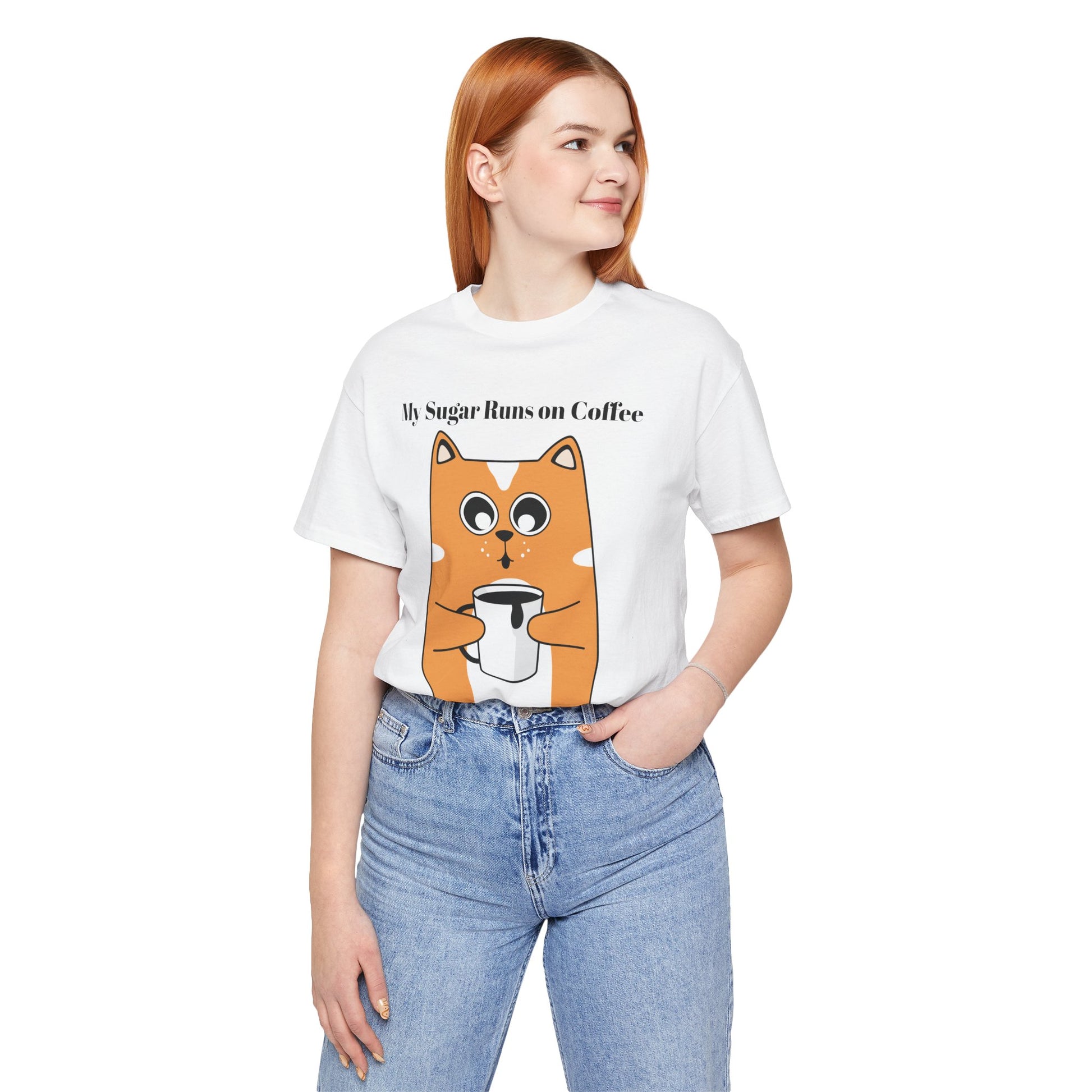 Sugar Runs on Coffee - Unisex Tee The Diabuddies Store T-Shirts $24.25