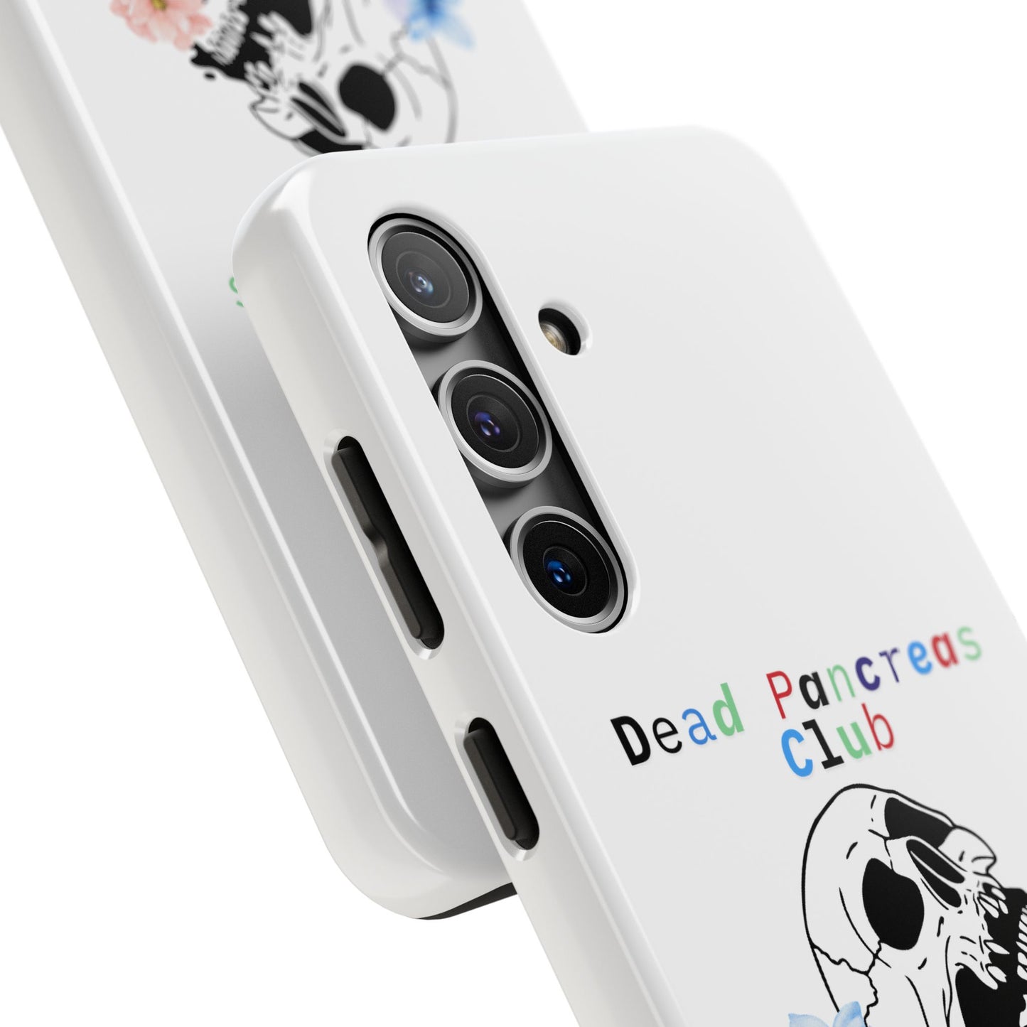 Skull & Flowers Dead Pancreas Club - Phone Case The Diabuddies Store Mobile Phone Cases $18.23