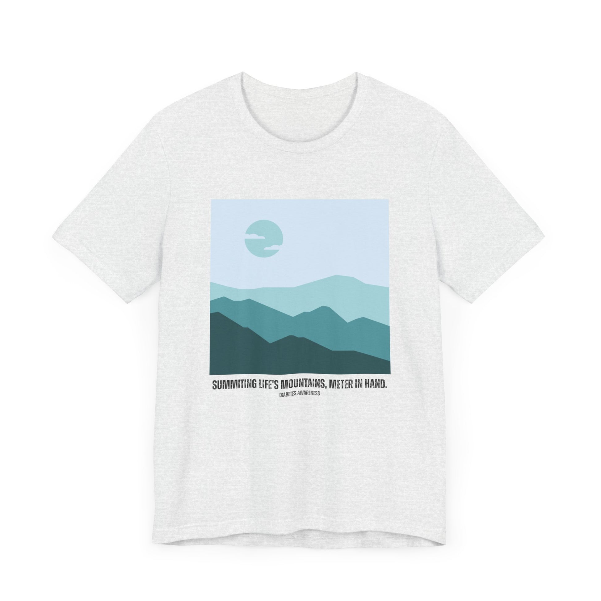 Summiting Life's Mountains, Meter in Hand - Unisex Tee The Diabuddies Store T-Shirts $22.50
