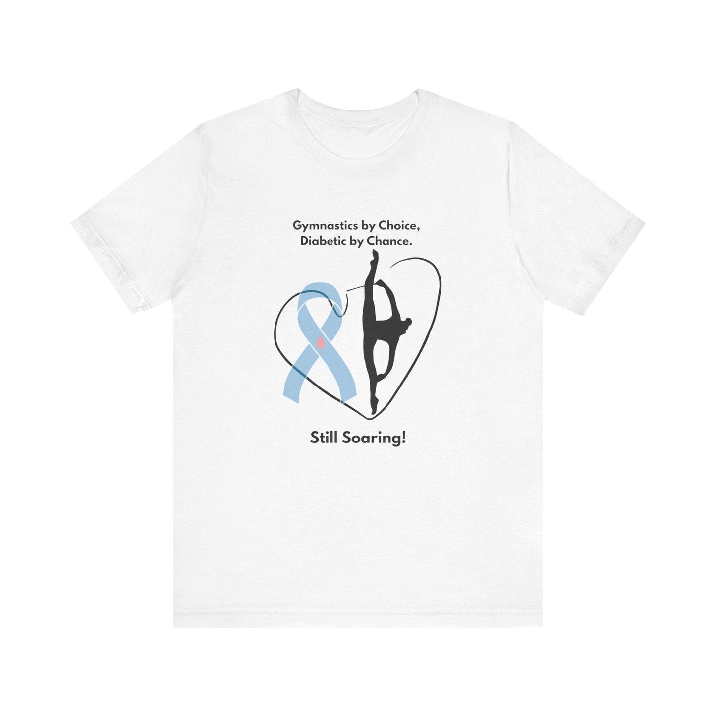 The Diabuddies Store Diabetes & Gymnastics - Unisex Tee Diabetes & Gymnastics - Unisex Tee: Defy expectations and tumble forward! This comfortable racerback tank is designed for the resilient gymnast who manages diabetes with grace and strength. Show the