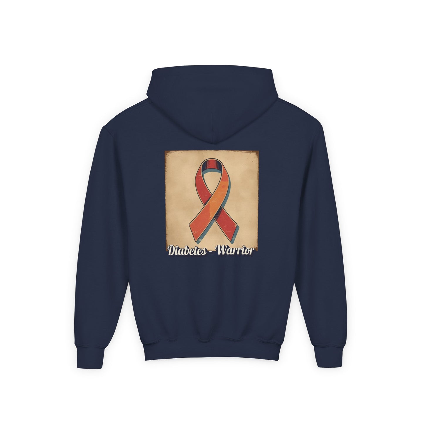 Diabetes Warrior, Retro Look - Youth Hoodie