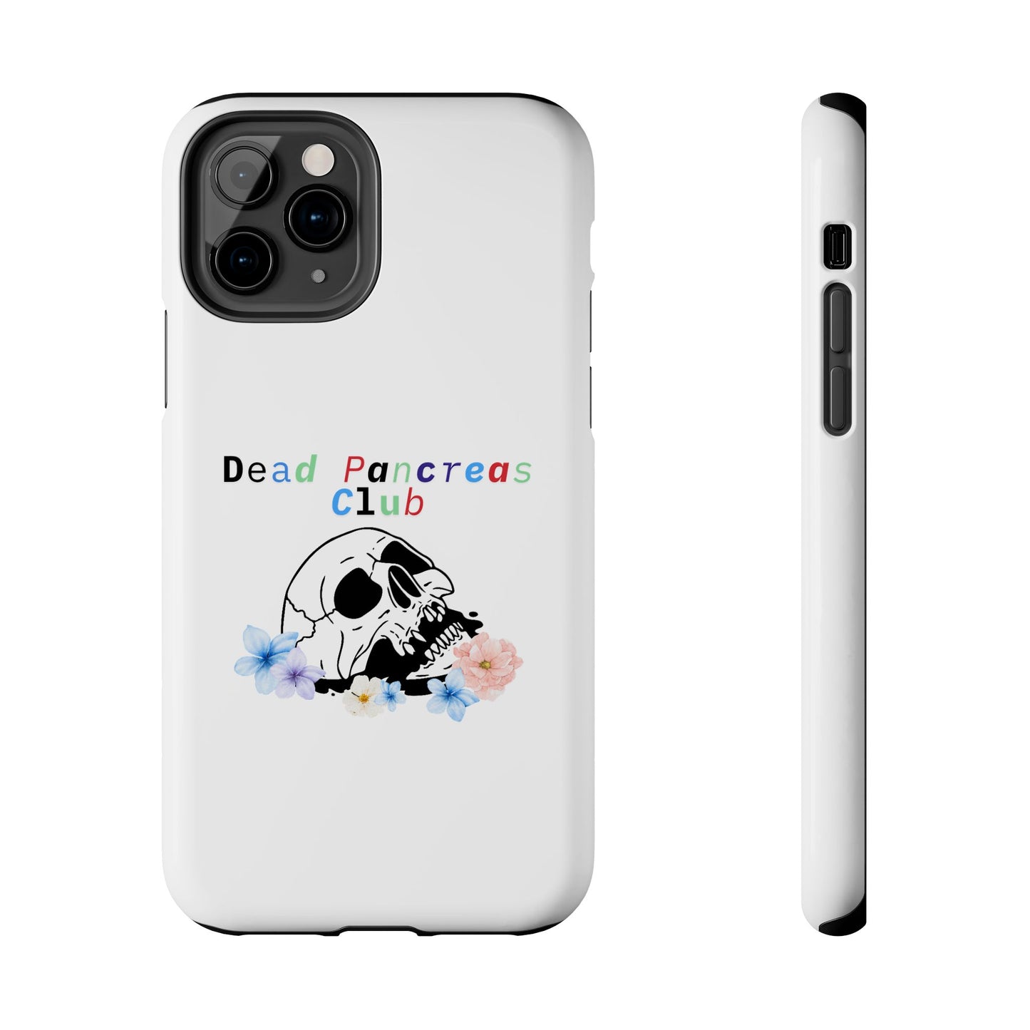 Skull & Flowers Dead Pancreas Club - Phone Case The Diabuddies Store Mobile Phone Cases $18.23