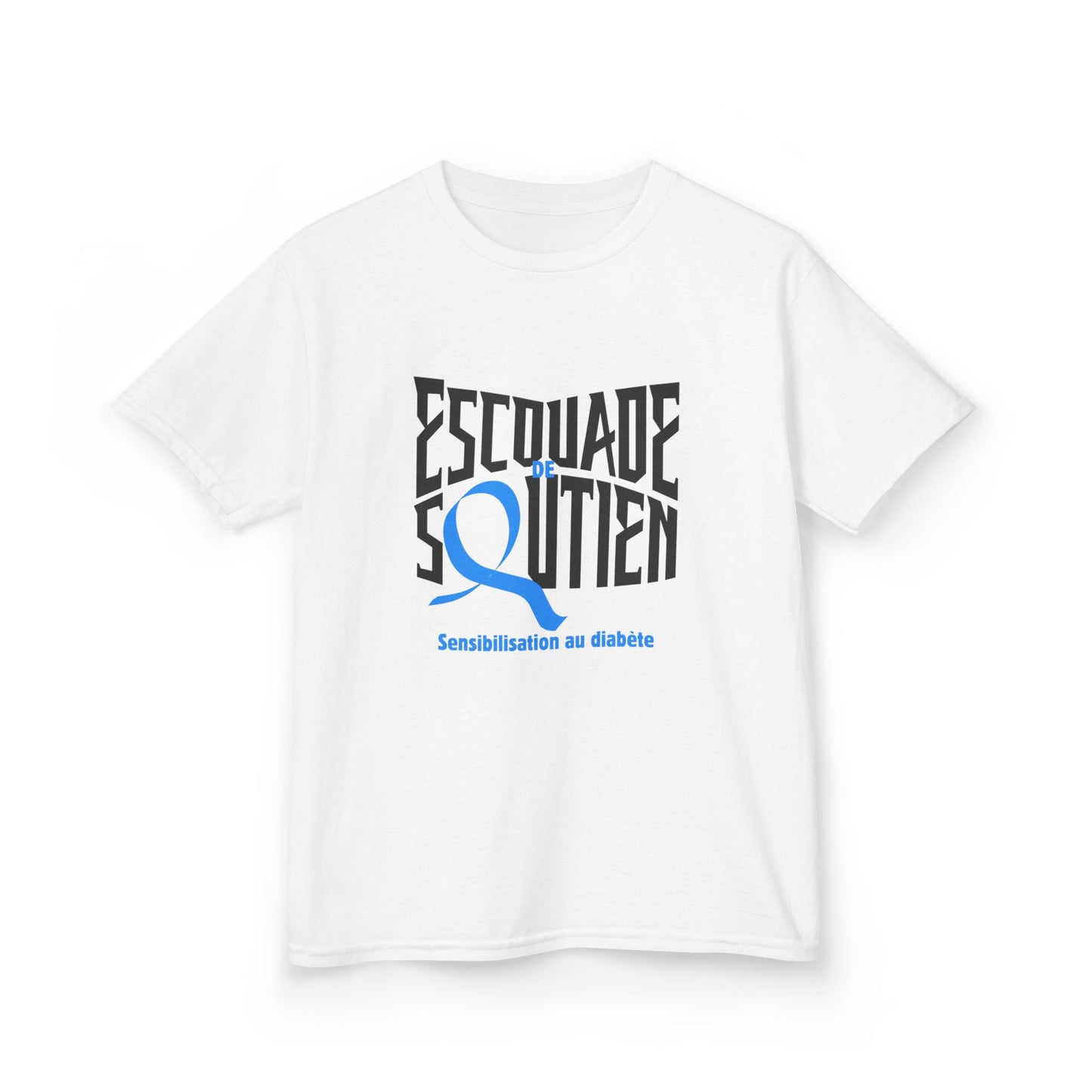 The Diabuddies Store Diabetes Support Squad (French) - Kids Tee Diabetes Support Squad (French) - Kids Tee: Unite against diabetes with the Diabetes Support Squad Kids' French Tee! This super-soft t-shirt is perfect for little heroes showing their support