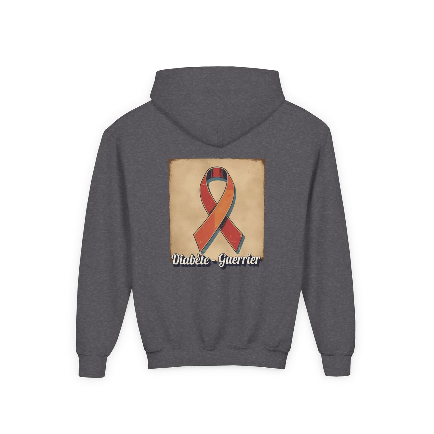 The Diabuddies Store Diabetes Warrior, Retro Look French - Guerrier Youth Hoodie Diabetes Warrior, Retro Look French - Guerrier Youth Hoodie: Let your young one show off their strength and style with our French Youth Hoodie! Hoodies $32.49
