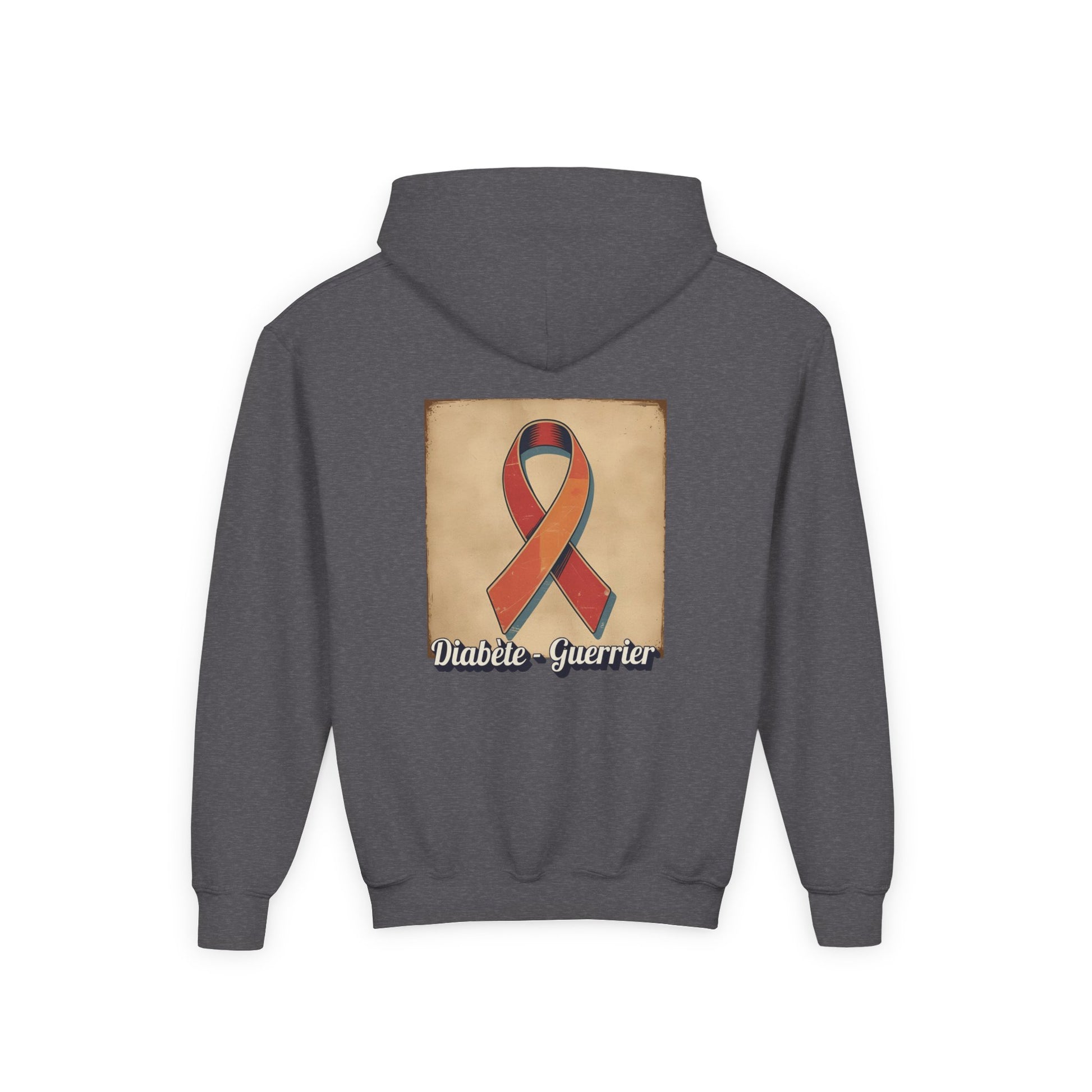 The Diabuddies Store Diabetes Warrior, Retro Look French - Guerrier Youth Hoodie Diabetes Warrior, Retro Look French - Guerrier Youth Hoodie: Let your young one show off their strength and style with our French Youth Hoodie! Hoodies $32.49