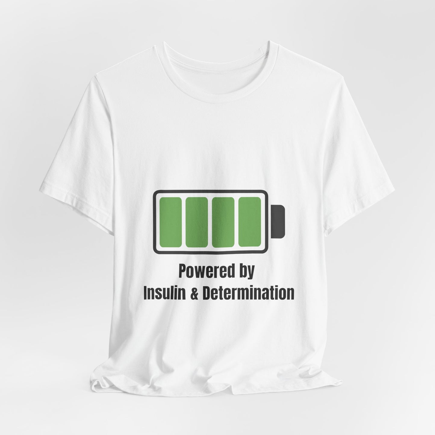 Powered By Insulin - Unisex Tee The Diabuddies Store T-Shirts $24.73