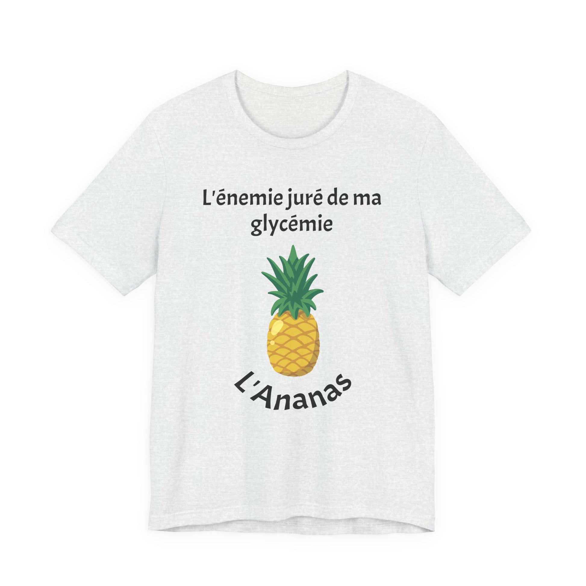 Blood Sugar's Arch Nemesis The Pineapple (French) Unisex Tee The Diabuddies Store T-Shirts $25.00