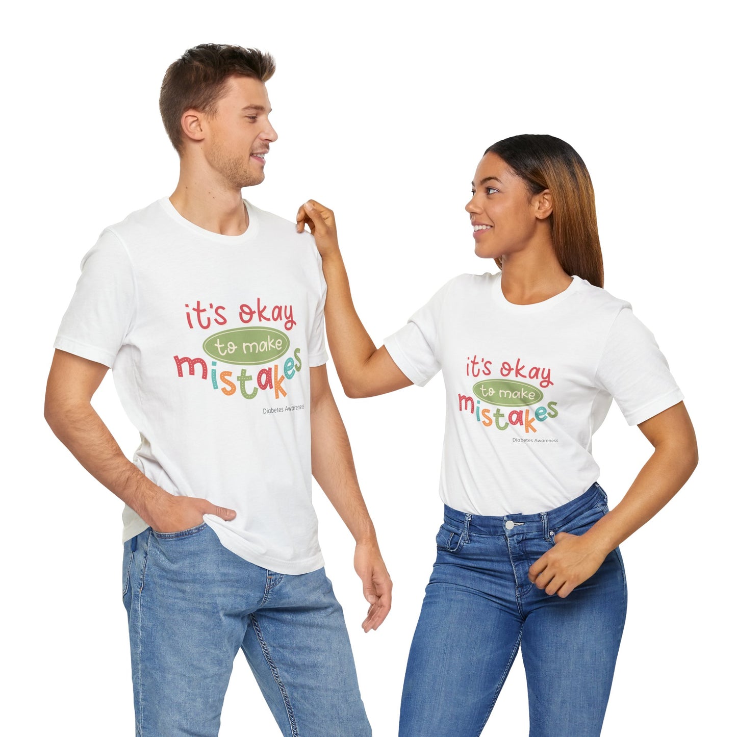 It's Okay to Make Mistakes - Unisex Tee The Diabuddies Store T-Shirts $22.50