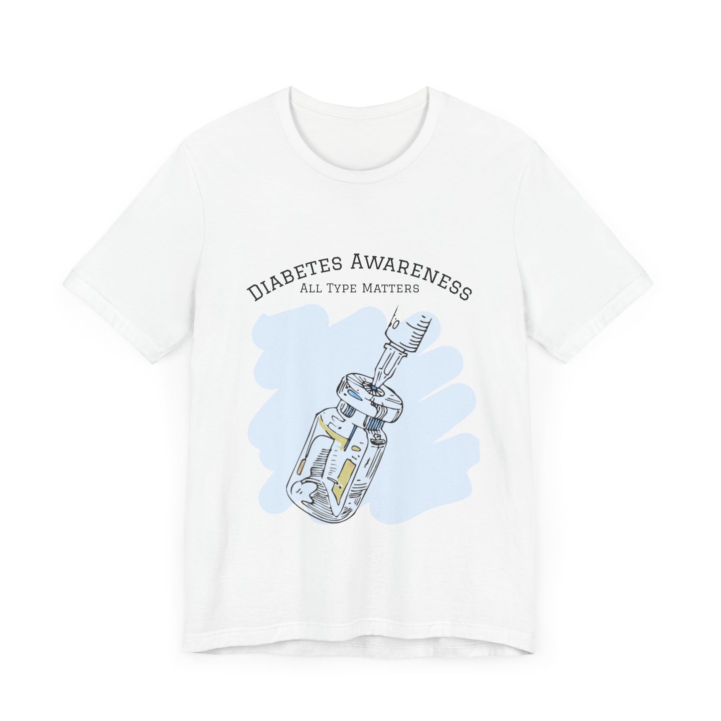 The Diabuddies Store Diabetes: All Type Matters - Unisex Tee Diabetes: All Type Matters - Unisex Tee: A powerful statement! This tee declares "All Type Matters," promoting unity and awareness for every person living with diabetes. T-Shirts $24.73