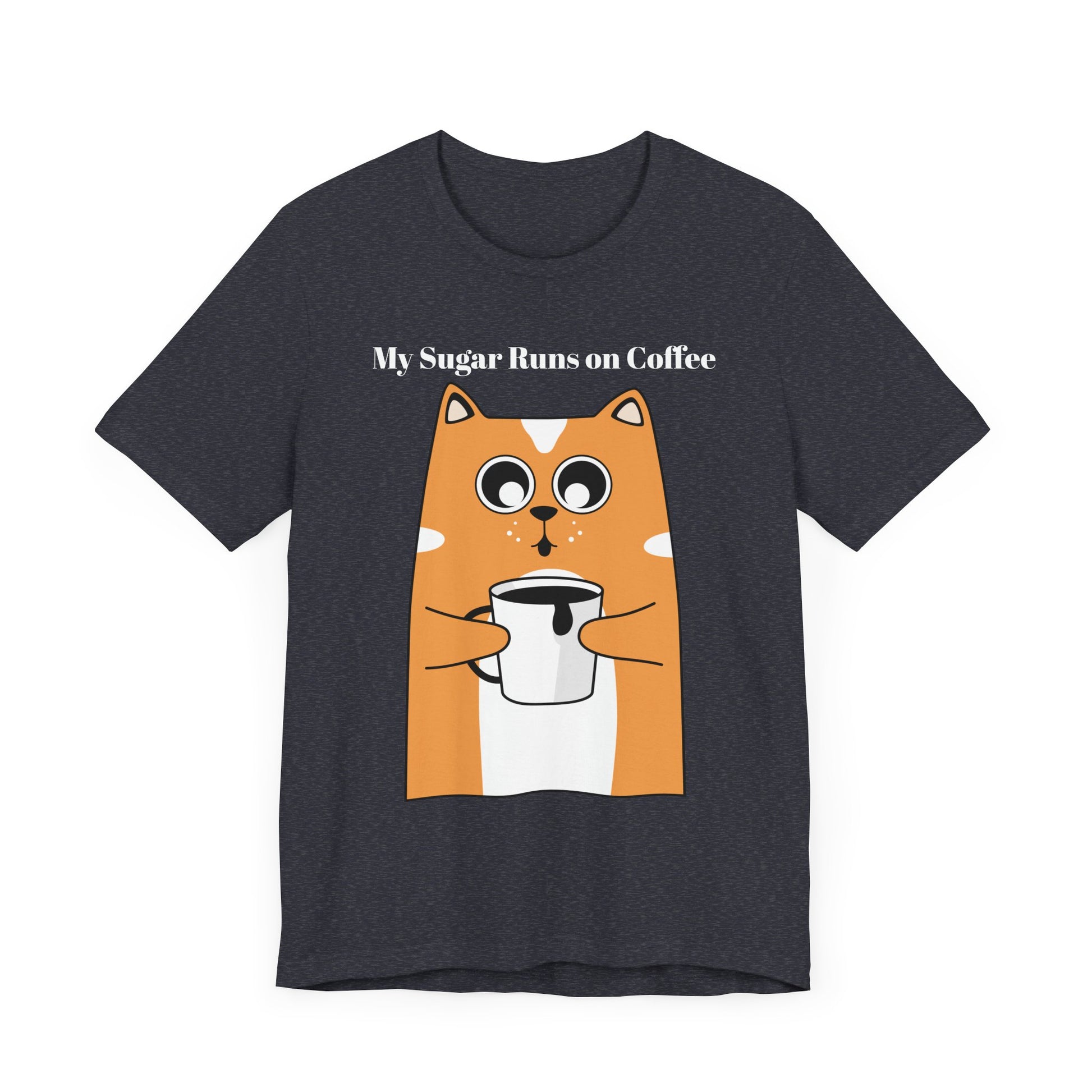 Sugar Runs on Coffee - Unisex Tee The Diabuddies Store T-Shirts $24.25
