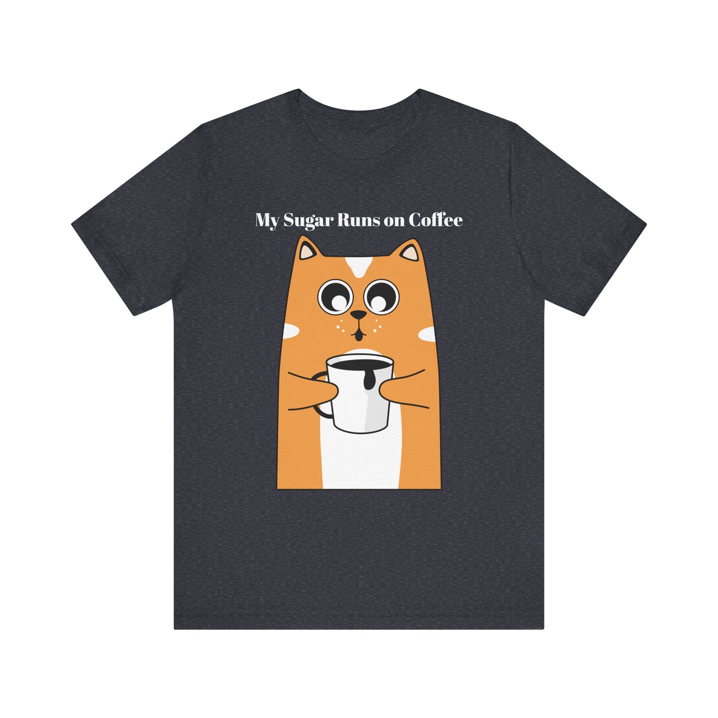 Sugar Runs on Coffee - Unisex Tee The Diabuddies Store T-Shirts $24.73