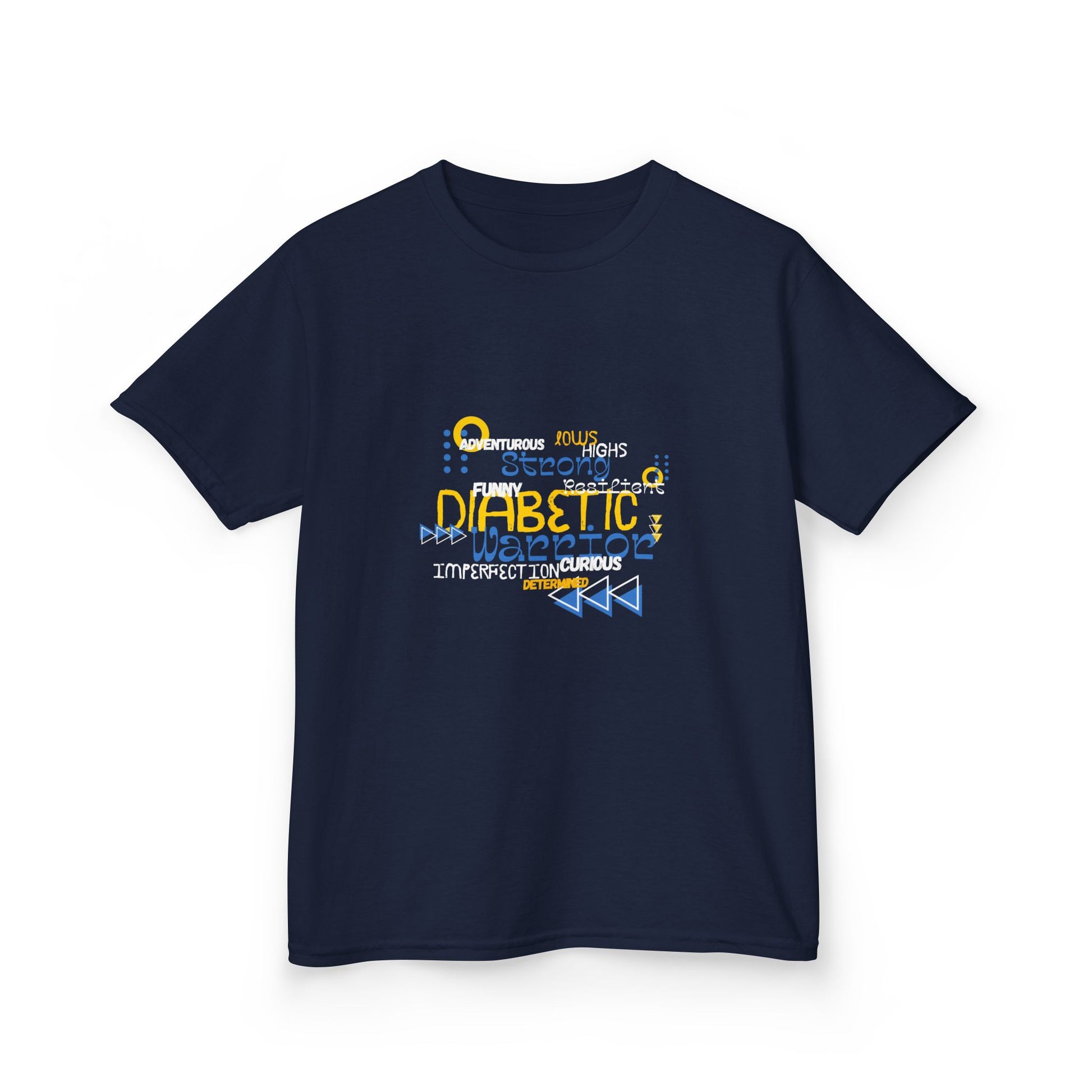 The Diabuddies Store Uplifted & Unleashed - Kids Tee Uplifted & Unleashed - Kids Tee: Embrace your strength, defy the odds. The "Uplifted & Unleashed" Kids Tee is more than just a Tee; it's a vibrant testament to the diabetic warrior within. T-Shirts $17.