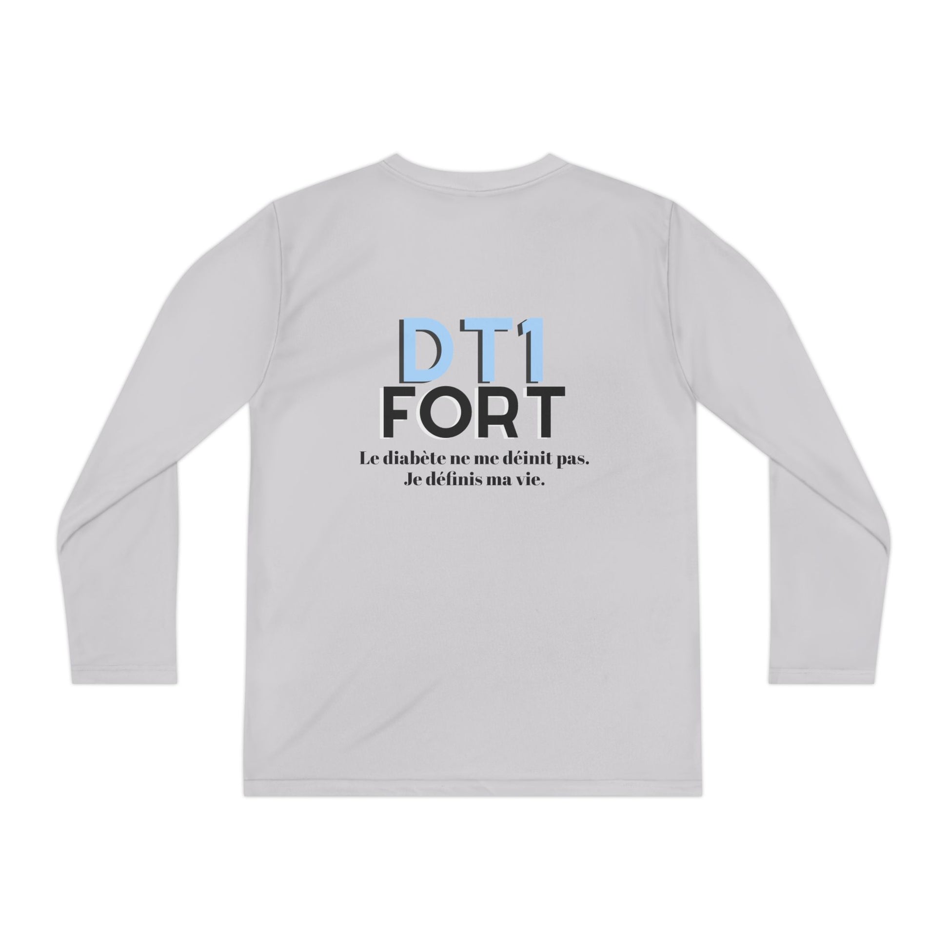 The Diabuddies Store T1D Strong (French) - Long-sleeved Youth Tee T1D Strong (French) - Long-sleeved Youth Tee is a soft, breathable and lets kids wear their resilience with pride. It's a simple yet powerful way to raise awareness for Type 1 Diabetes. Kid
