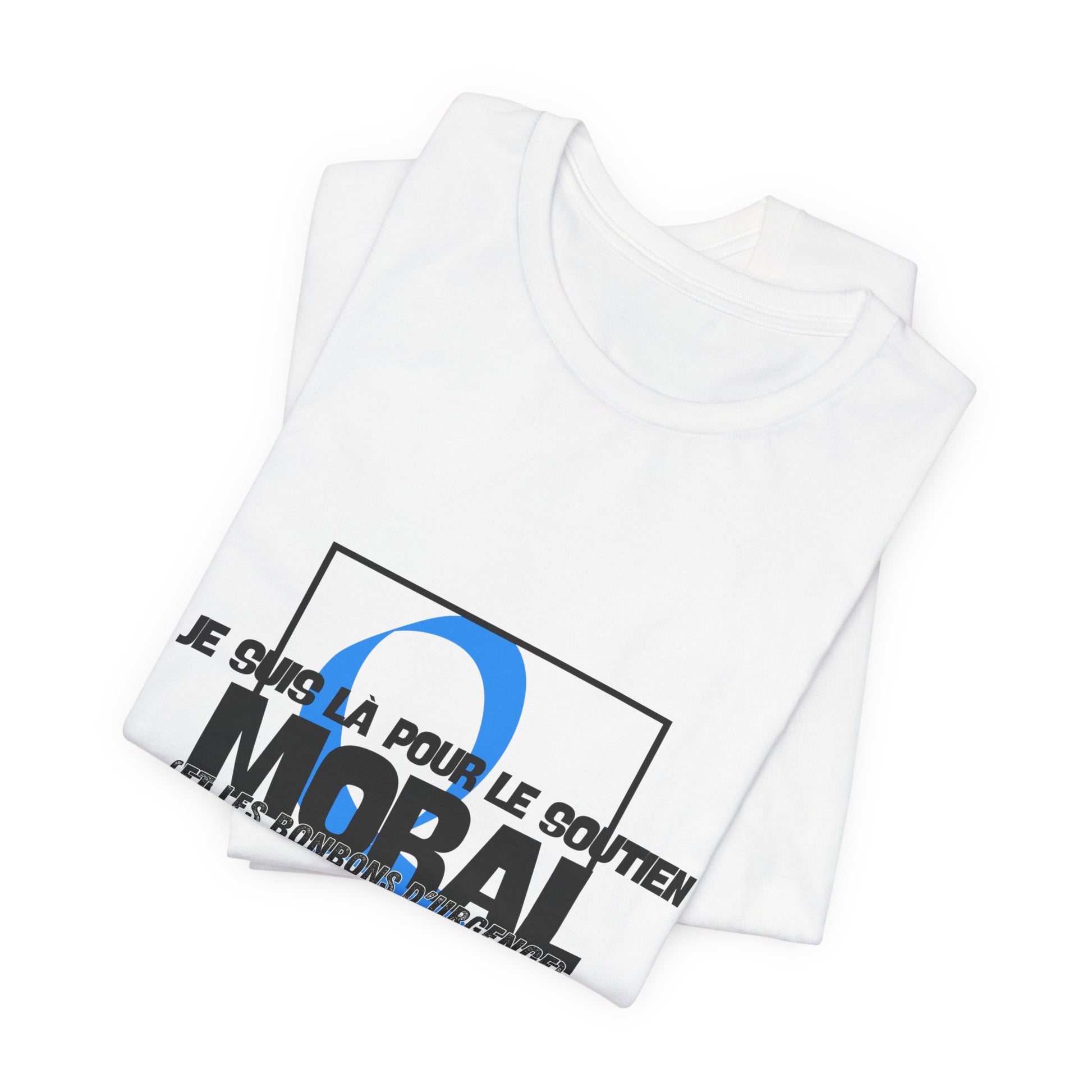 The Diabuddies Store Moral Support and Emergency Candy (French) - Unisex Tee Moral Support and Emergency Candy (French) - Unisex Tee: Being a friend to someone with diabetes means being ready for anything – from offering a listening ear to, well, having s