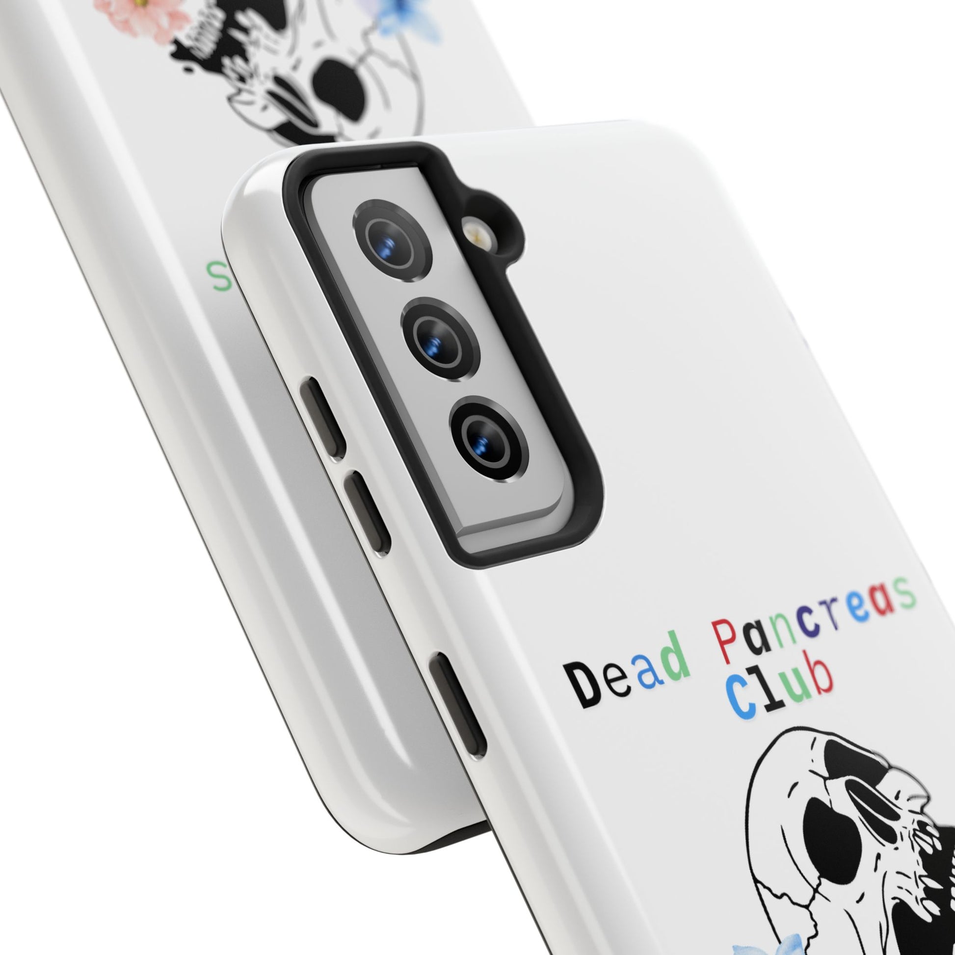 Skull & Flowers Dead Pancreas Club - Phone Case The Diabuddies Store Mobile Phone Cases $18.23