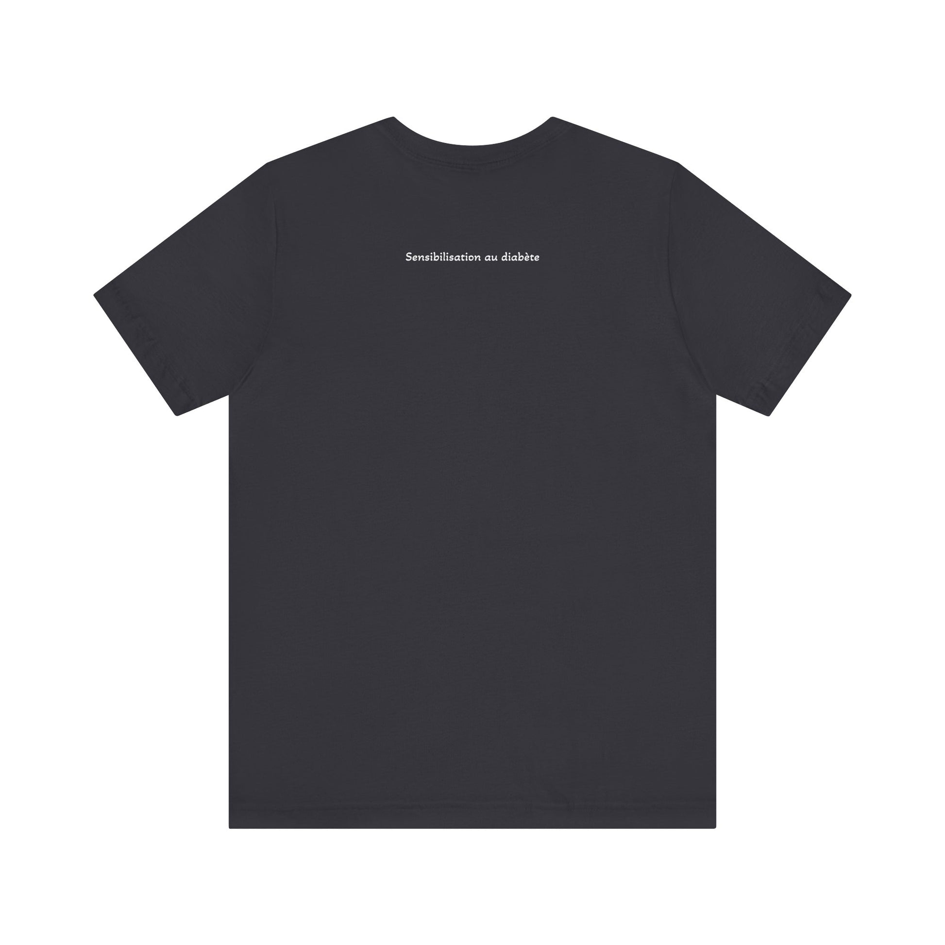 The Diabuddies Store Blossoming Strong, Living with Diabetes. (French) Unisex Tee Blossoming Strong, Living with Diabetes. (French) Unisex Tee: Wear your strength proudly! Our "S'épanouir avec force, vivre avec le diabète." Unisex Tee is a beautiful remin
