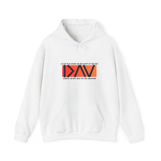 The Diabuddies Store Greater Than (French/Orange) - Unisex Hoodie Greater Than (French/Orange) - Unisex Hoodie: Make a bold statement: You are always greater than! Our "Greater Than" Unisex Hoodie in vibrant orange is designed to stand out and uplift. $32