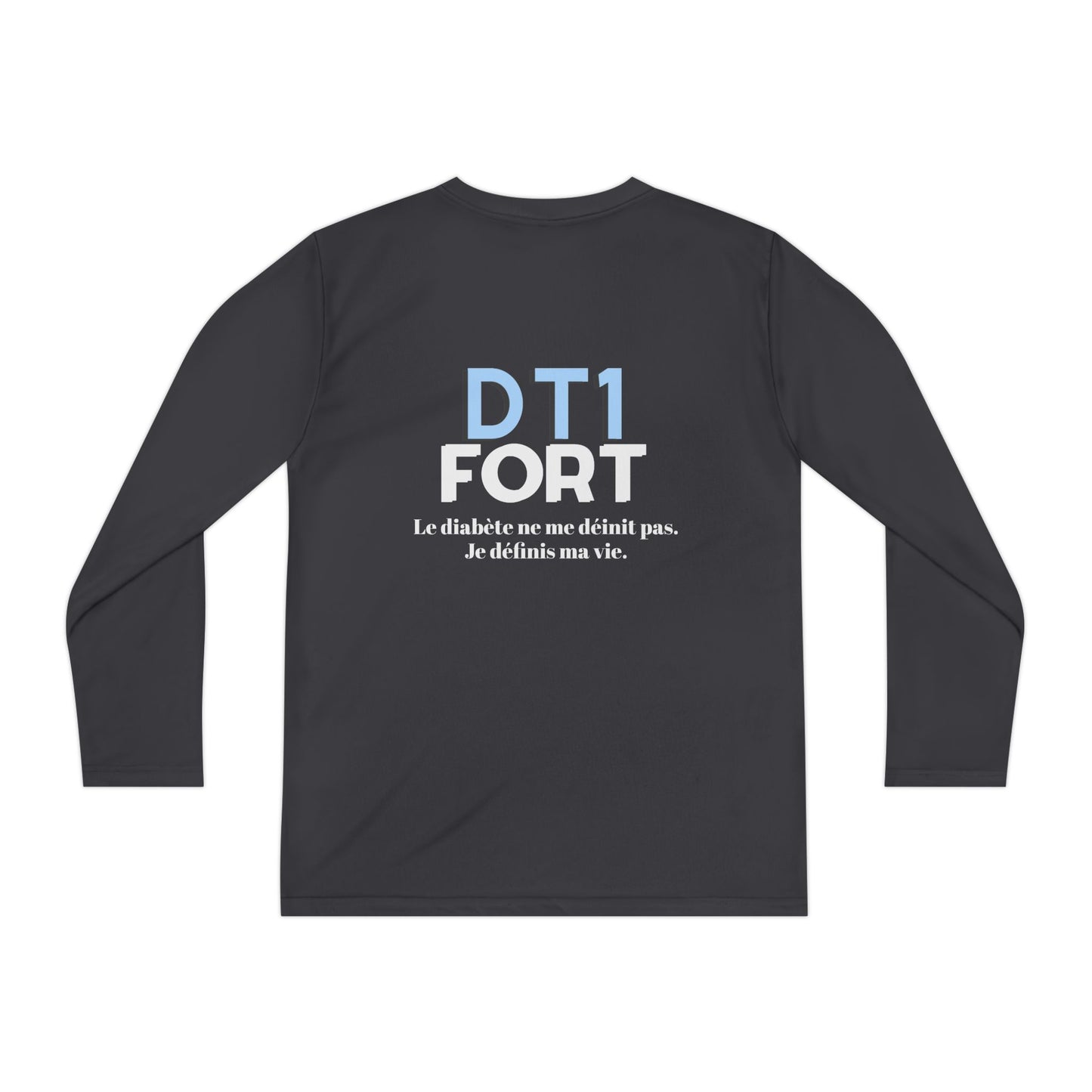 The Diabuddies Store T1D Strong (French) - Long-sleeved Youth Tee T1D Strong (French) - Long-sleeved Youth Tee is a soft, breathable and lets kids wear their resilience with pride. It's a simple yet powerful way to raise awareness for Type 1 Diabetes. Kid