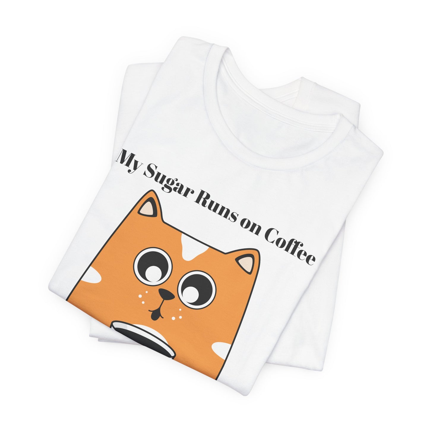 Sugar Runs on Coffee - Unisex Tee The Diabuddies Store T-Shirts $24.25
