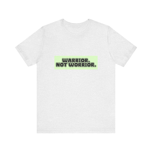The Diabuddies Store Warrior. Not Worrior. - Unisex Tee Warrior. Not Worrior. - Unisex Tee: For those who face challenges head-on & spell "warrior" right. A clear statement of strength, resilience & sharp detail. T-Shirts $22.50