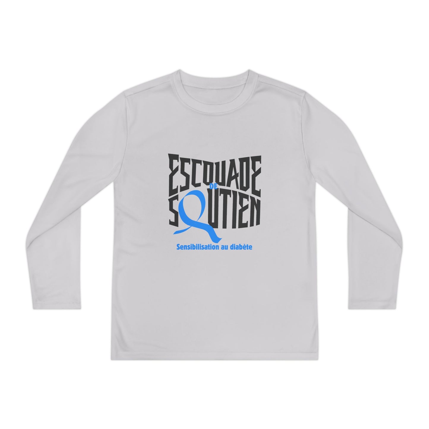 The Diabuddies Store Diabetes Support Squad (French) - Long-sleeved Youth Tee Diabetes Support Squad (French) - Long-sleeved Youth Tee: Unite against diabetes with the Diabetes Support Squad Kids' Tee! This super-soft long-sleeved Tee is perfect for littl