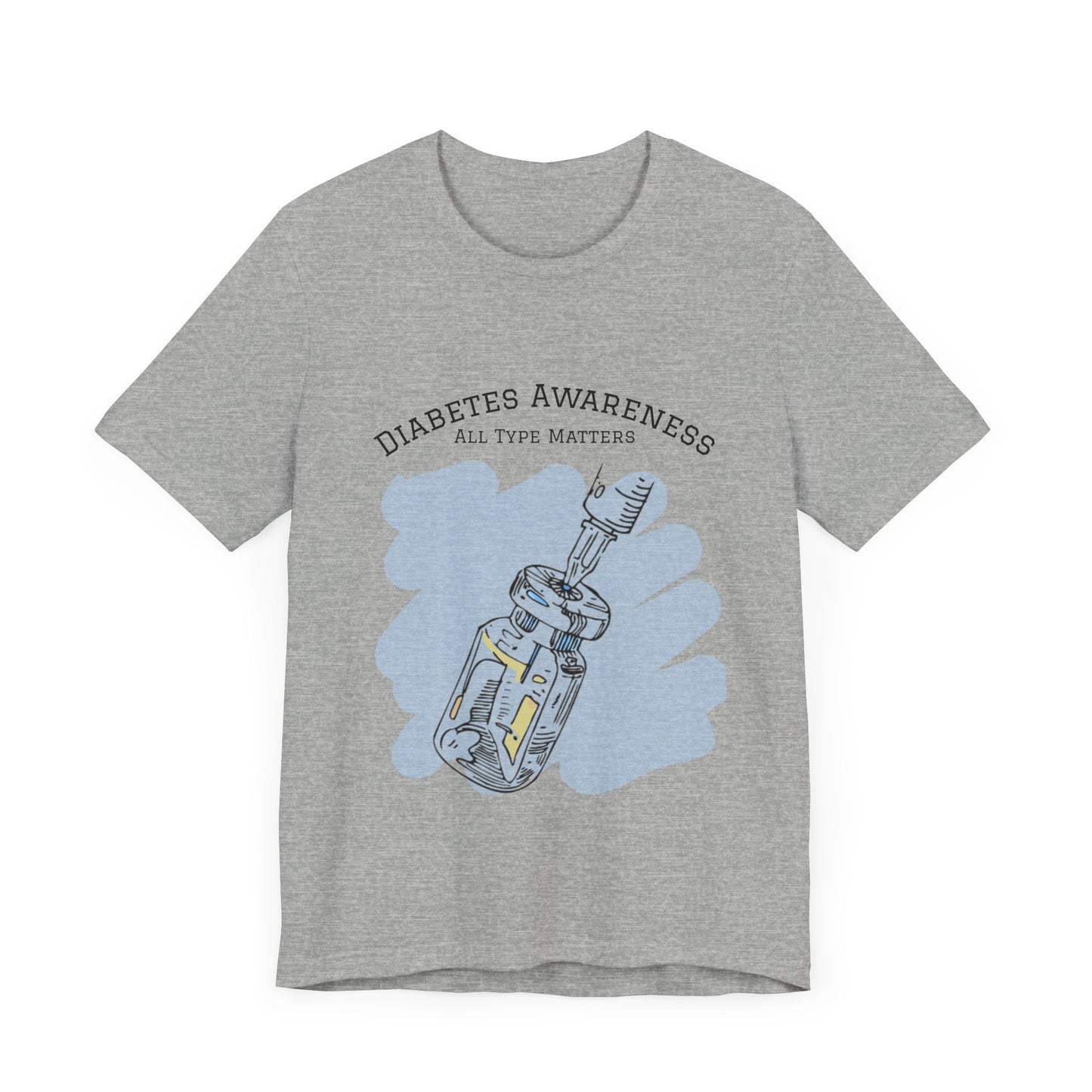 The Diabuddies Store Diabetes: All Type Matters - Unisex Tee Diabetes: All Type Matters - Unisex Tee: A powerful statement! This tee declares "All Type Matters," promoting unity and awareness for every person living with diabetes. T-Shirts $24.73