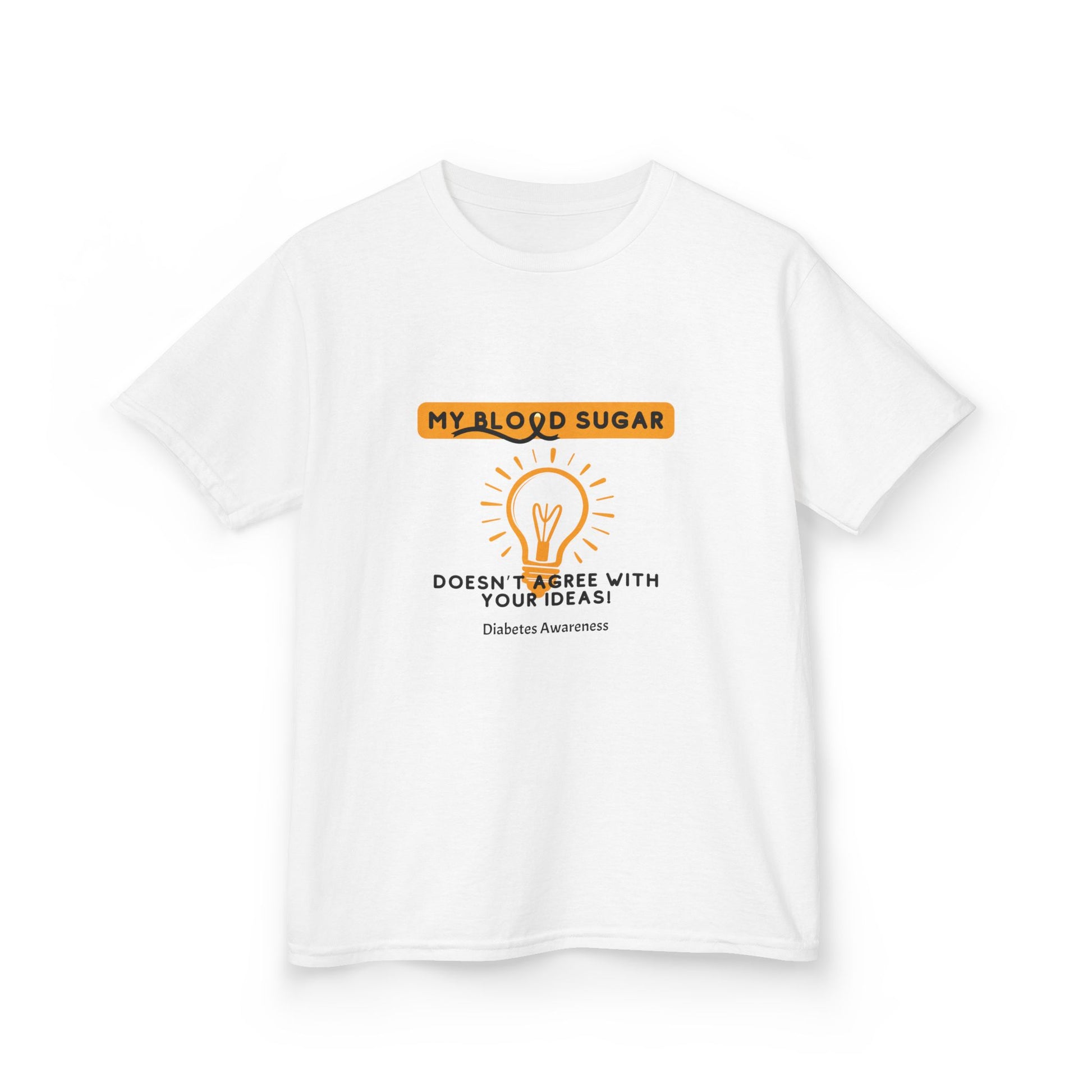 The Diabuddies Store My Blood Sugar Doesn't Agree - Kids Tee My Blood Sugar Doesn't Agree - Kids Tee: A humorous tee for the little warrior in your life. This "My Blood Sugar Doesn't Agree" Kids' Tee is a fun and relatable way to express the daily ups and