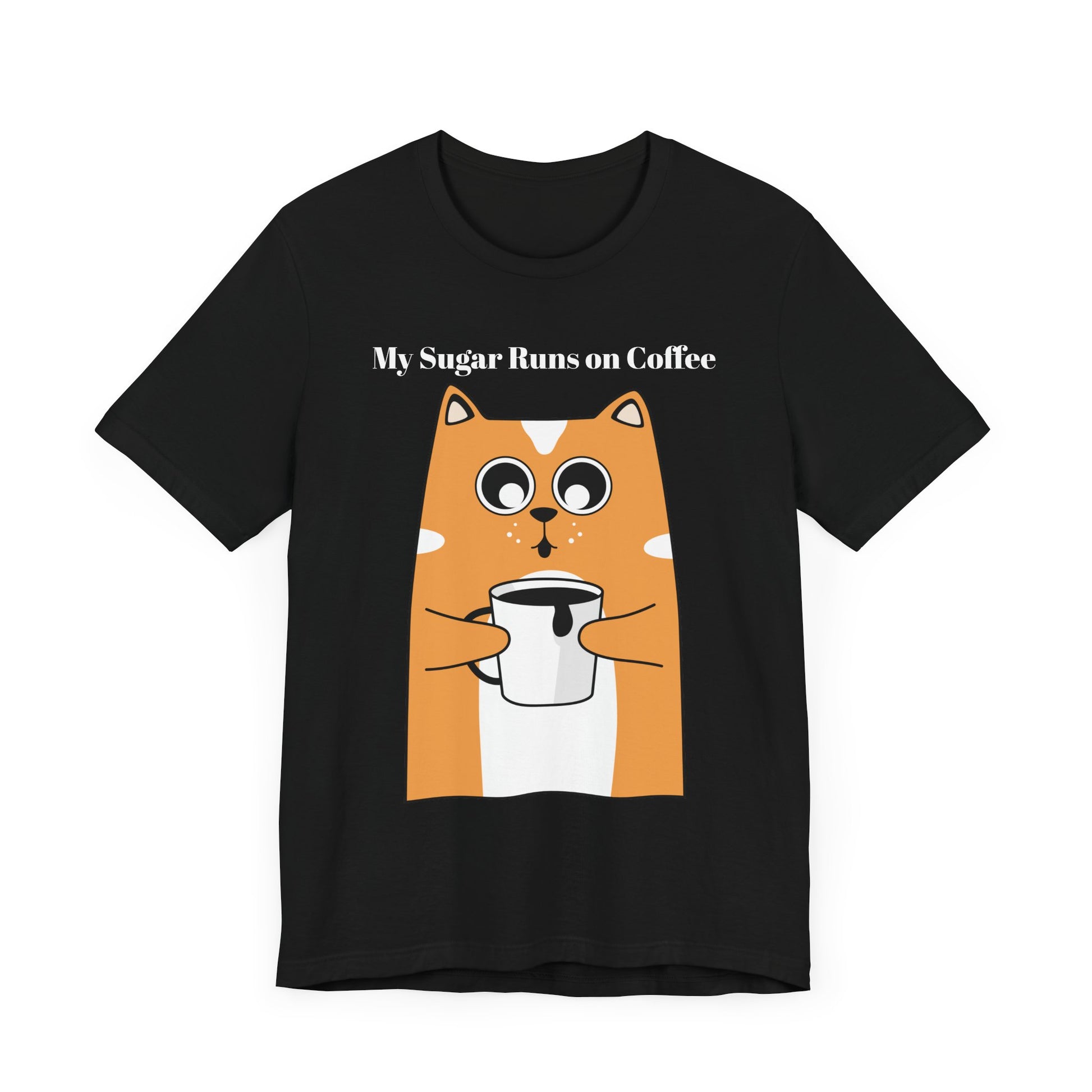 Sugar Runs on Coffee - Unisex Tee The Diabuddies Store T-Shirts $24.25