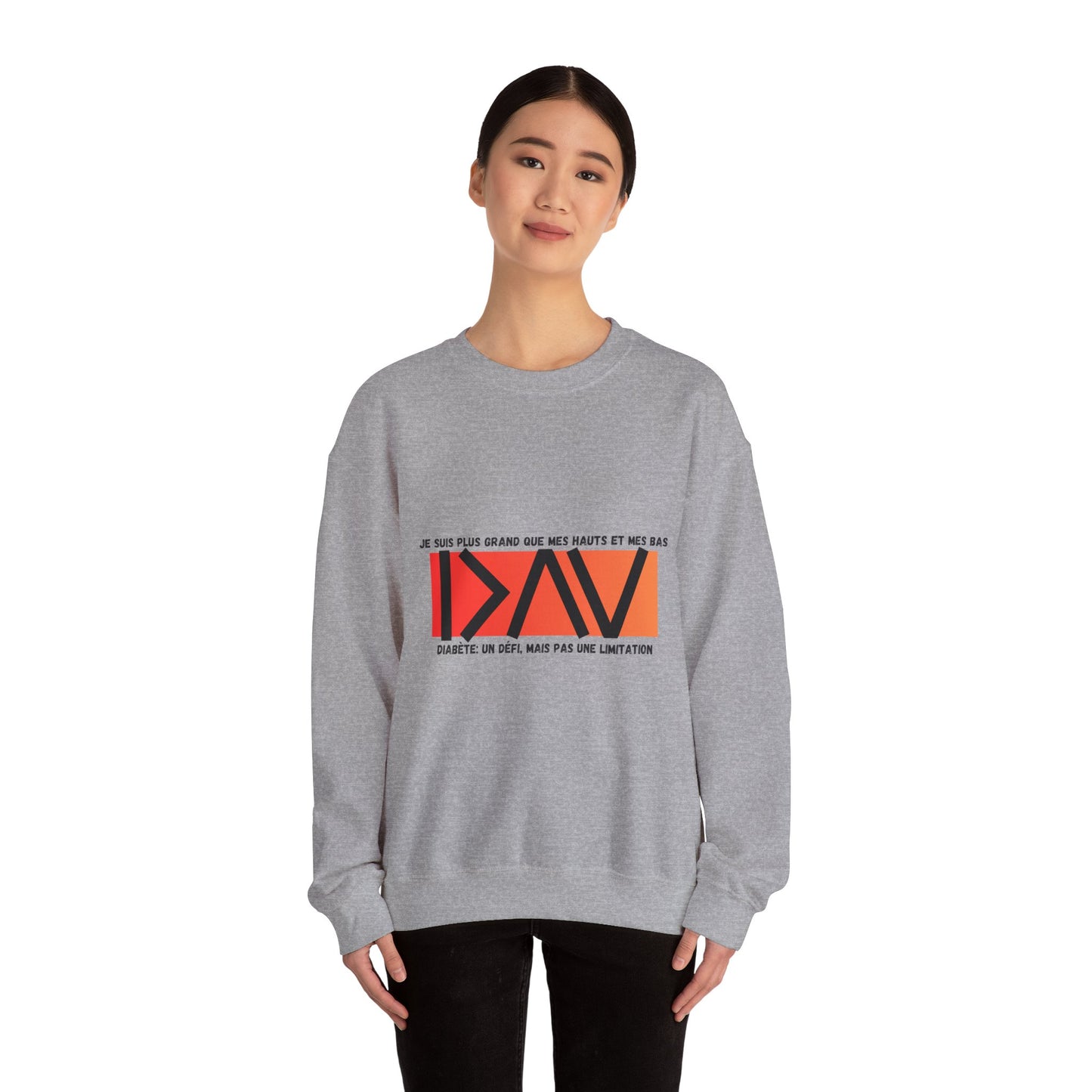 The Diabuddies Store Greater than (French/Orange) - Unisex Sweatshirt Greater than (French/Orange) - Unisex Sweatshirt: Rise above and wrap yourself in strength with the "Greater Than (French/Orange)" Unisex Sweatshirt! $29.49 Sweatshirts Casual Wear,Comf