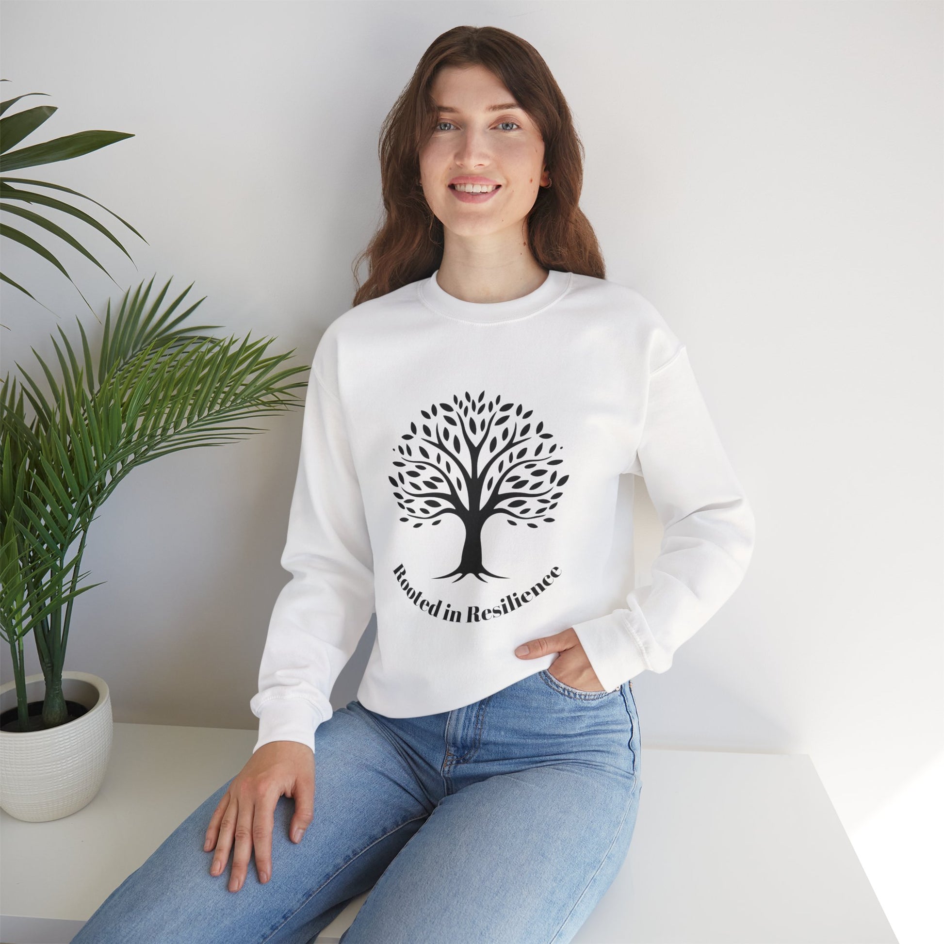 The Diabuddies Store Rooted in Resilience - Unisex Sweatshirt Rooted in Resilience - Unisex Sweatshirt: Like a mighty tree, you are rooted in resilience. This sweatshirt is more than just cozy — it's a wearable testament to your inner strength and unwaver