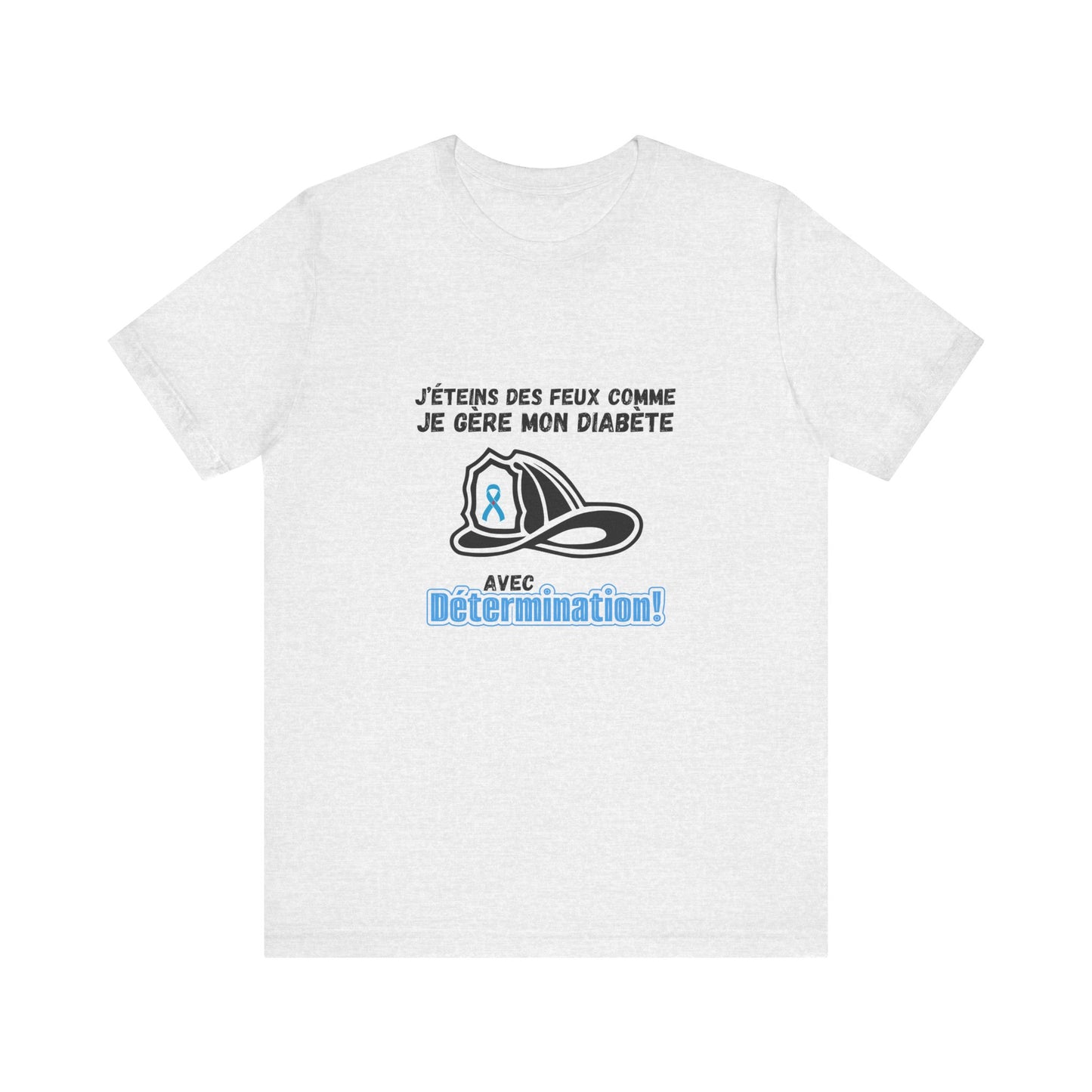 The Diabuddies Store Fight Fires & Diabetes Determination (French) Unisex Tee Fight Fires & Diabetes Determination (French) Unisex Tee: Brave flames, conquer diabetes. A tee for resilient heroes showing unwavering strength daily. T-Shirts $22.50