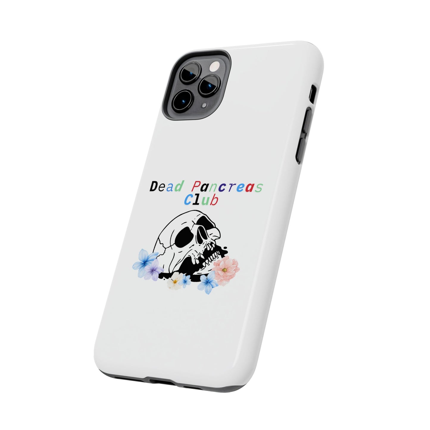 Skull & Flowers Dead Pancreas Club - Phone Case The Diabuddies Store Mobile Phone Cases $18.23