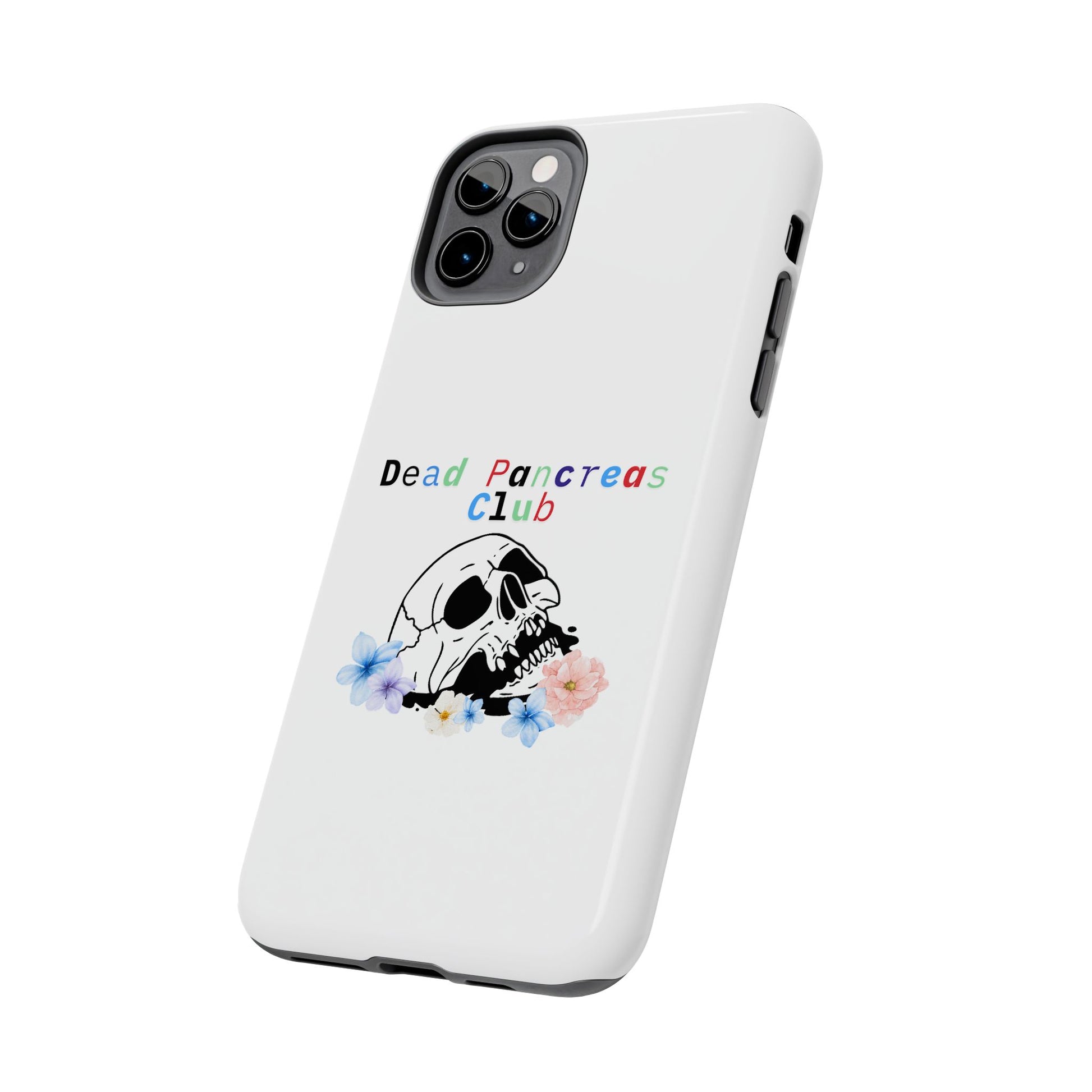 Skull & Flowers Dead Pancreas Club - Phone Case The Diabuddies Store Mobile Phone Cases $18.23