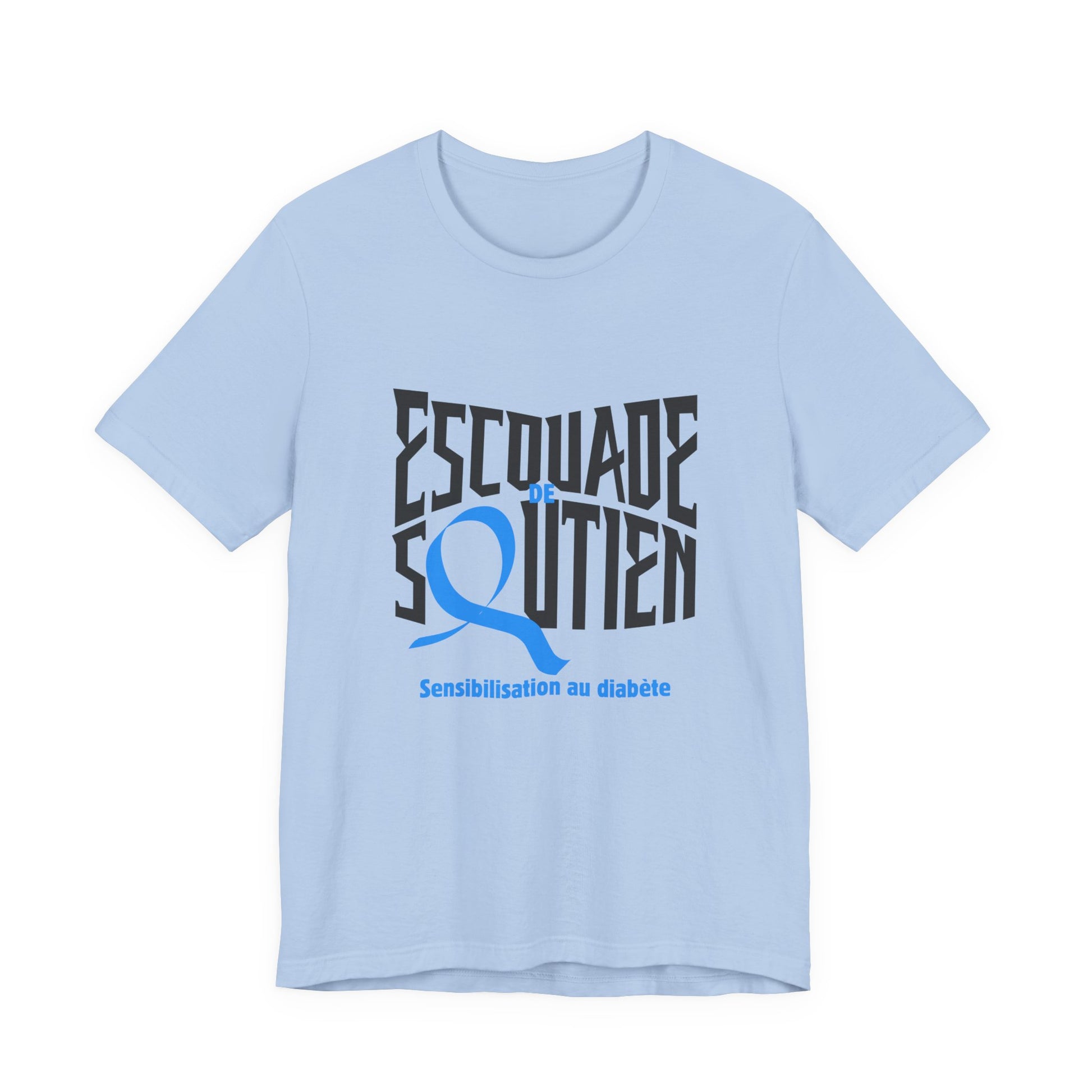 The Diabuddies Store T1D Support Squad (French)- Unisex Tee T1D Support Squad (French)- Unisex Tee: Join the T1D Support Squad! A soft, comfy tee for anyone showing love and solidarity for the T1D warrior in their life. T-Shirt Awareness clothing,Casual W