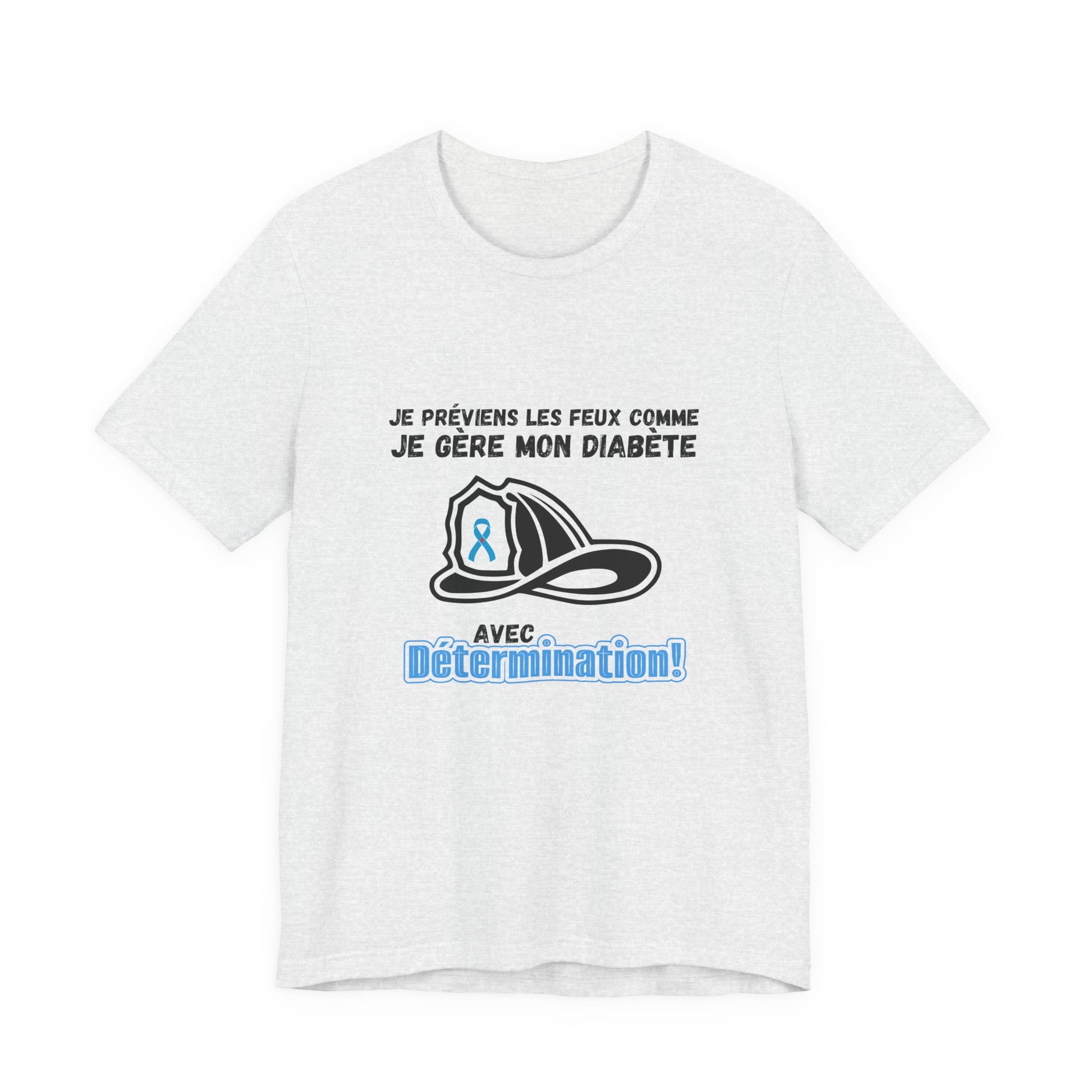 The Diabuddies Store Diabetes & Fire Prevention (French) - Unisex Tee Diabetes & Fire Prevention (French) - Unisex Tee: For the unsung heroes who dedicate their lives to keeping communities safe, while diligently managing their own health. Our Tee is desi