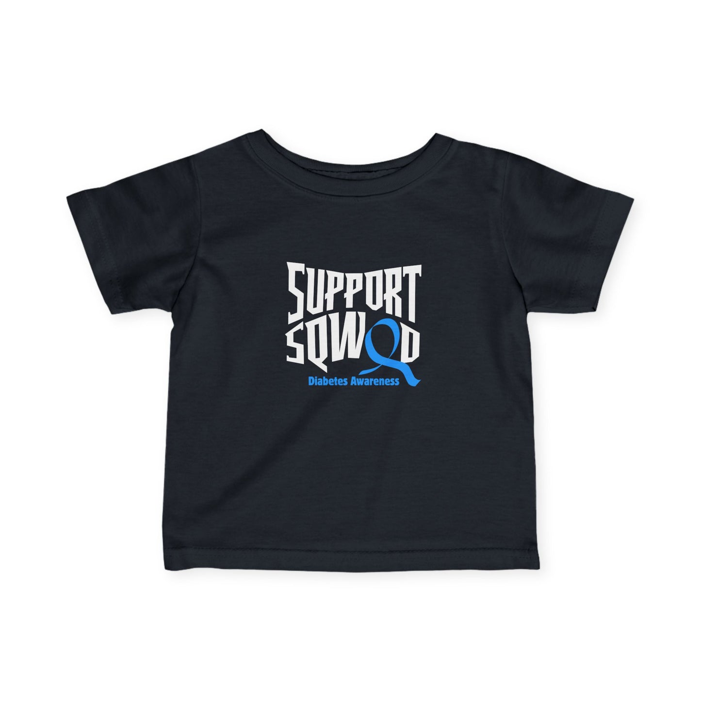 The Diabuddies Store Support Squad - Infant Tee Support Squad - Infant Tee: Show your love for the entire family with the "Support Squad" Infant Tee! Whether they're supporting a sibling, a parent, or a friend, this tee is a heartwarming way to show that