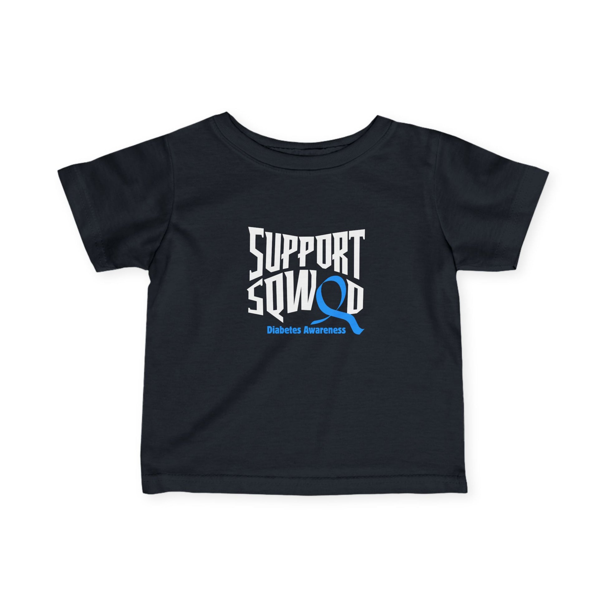 The Diabuddies Store Support Squad - Infant Tee Support Squad - Infant Tee: Show your love for the entire family with the "Support Squad" Infant Tee! Whether they're supporting a sibling, a parent, or a friend, this tee is a heartwarming way to show that