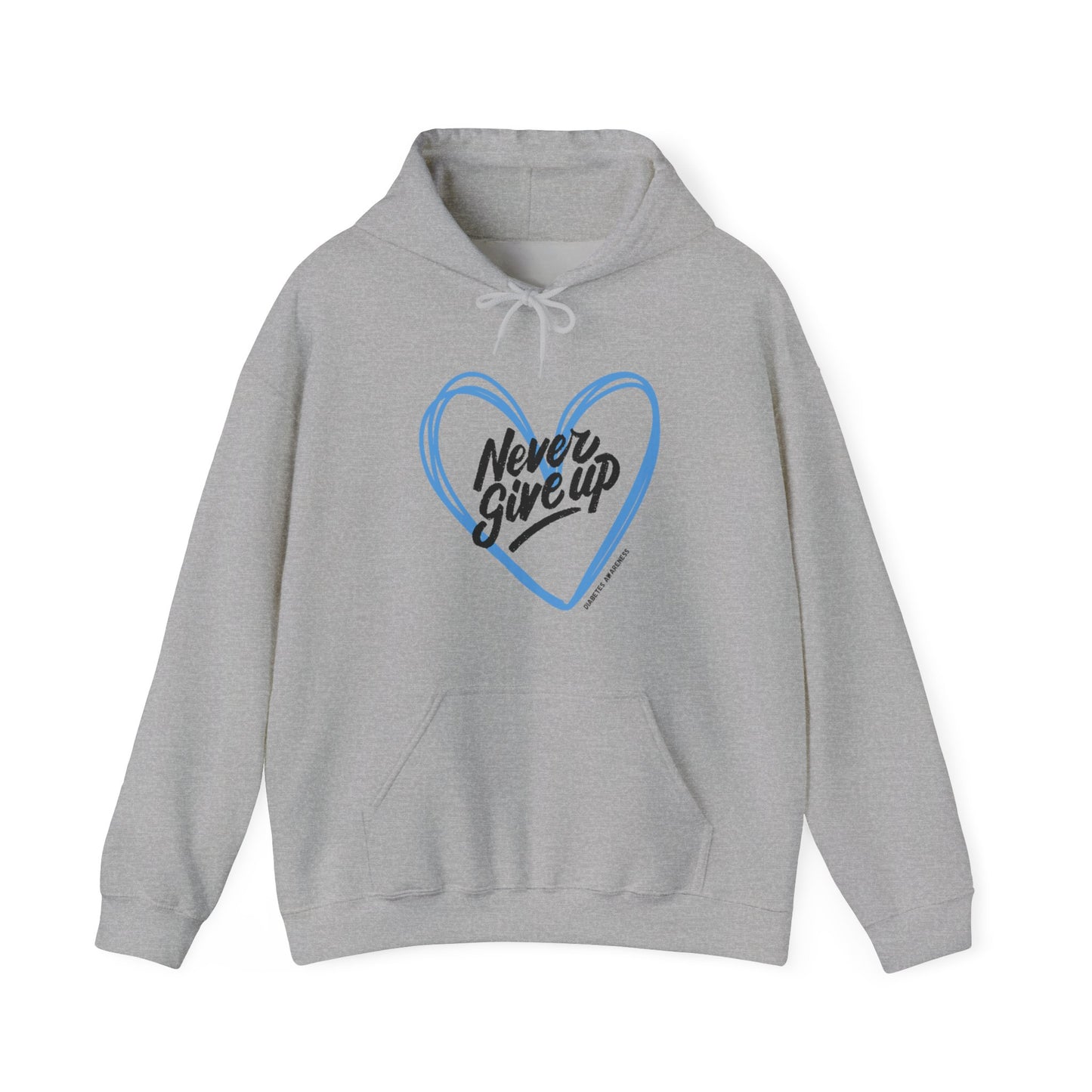 The Diabuddies Store Never Give Up! - Unisex Hoodie Never Give Up! - Unisex Hoodie: Some days are tough, but you're tougher. Our "Never Give Up!" hoodie is more than just comfortable apparel – it's a wearable testament to your unwavering spirit. Hoodies $